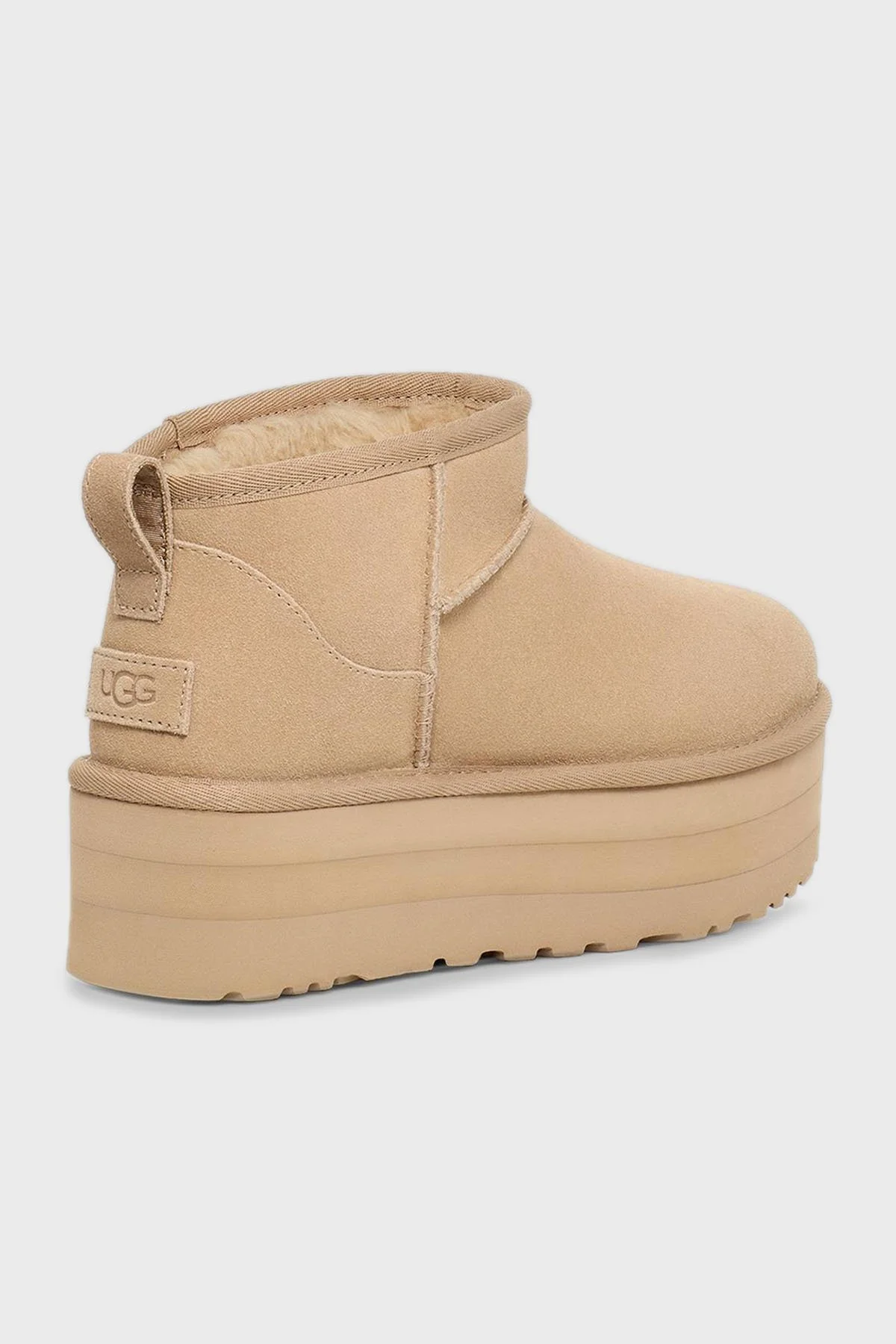 Ugg W Classic Kalın Taban Hakiki Deri Mini Kadın Bot 1135092 KUM - 5