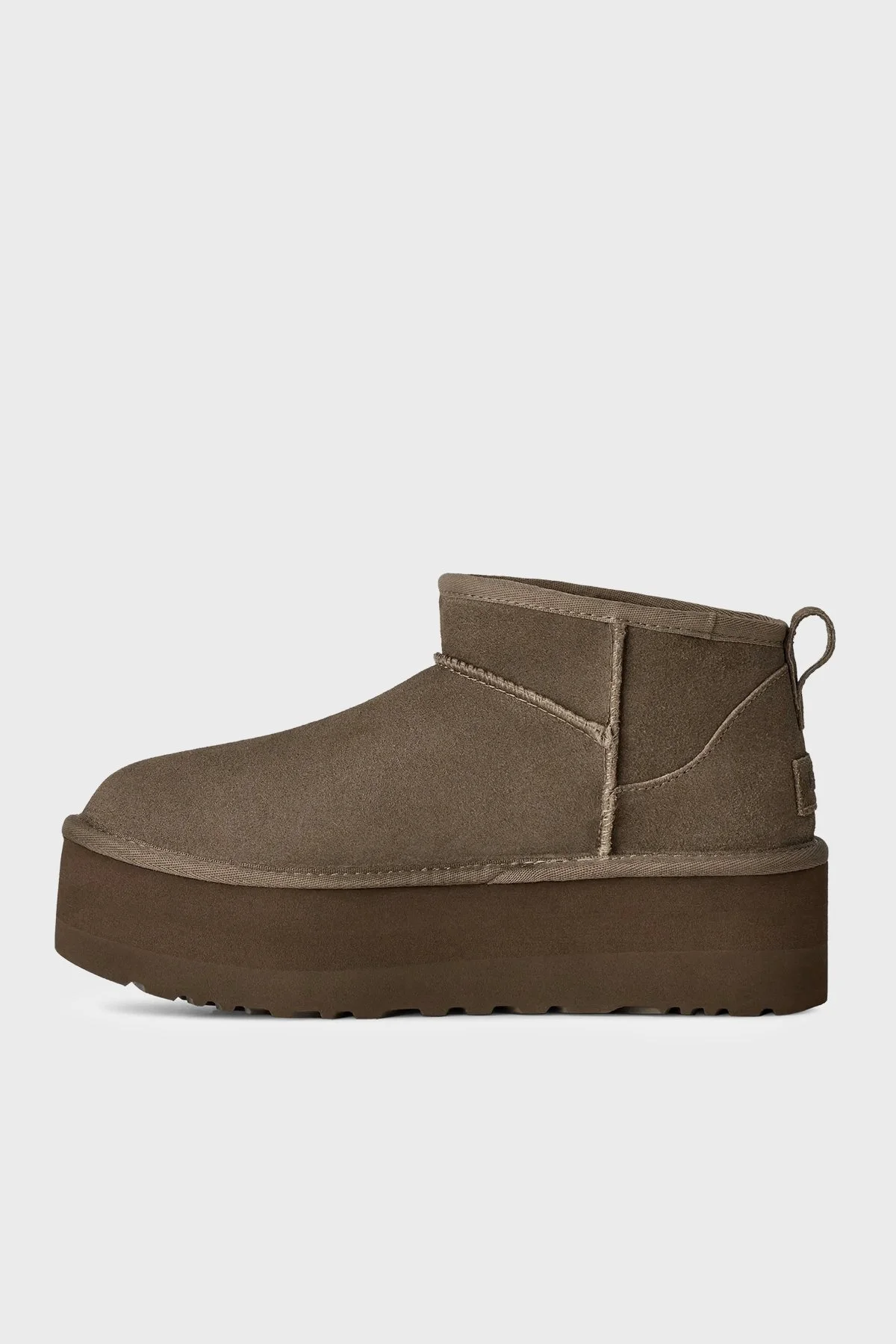 Ugg W Classic Kalın Taban Hakiki Deri Mini Kadın Bot 1135092 Toprak - 4