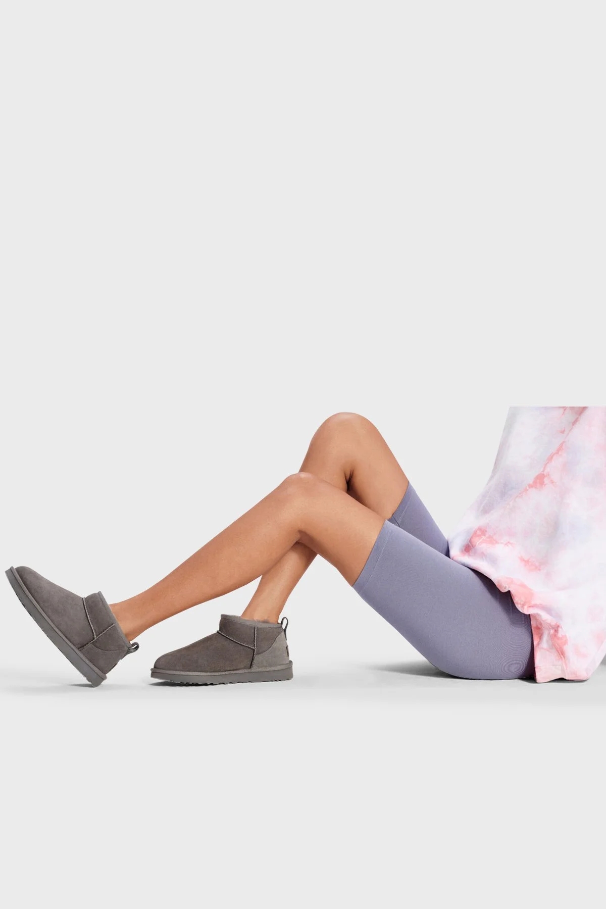 UGG W Classic Hakiki Deri Ultra Mini Kadın Bot 1116109 GRİ - 7