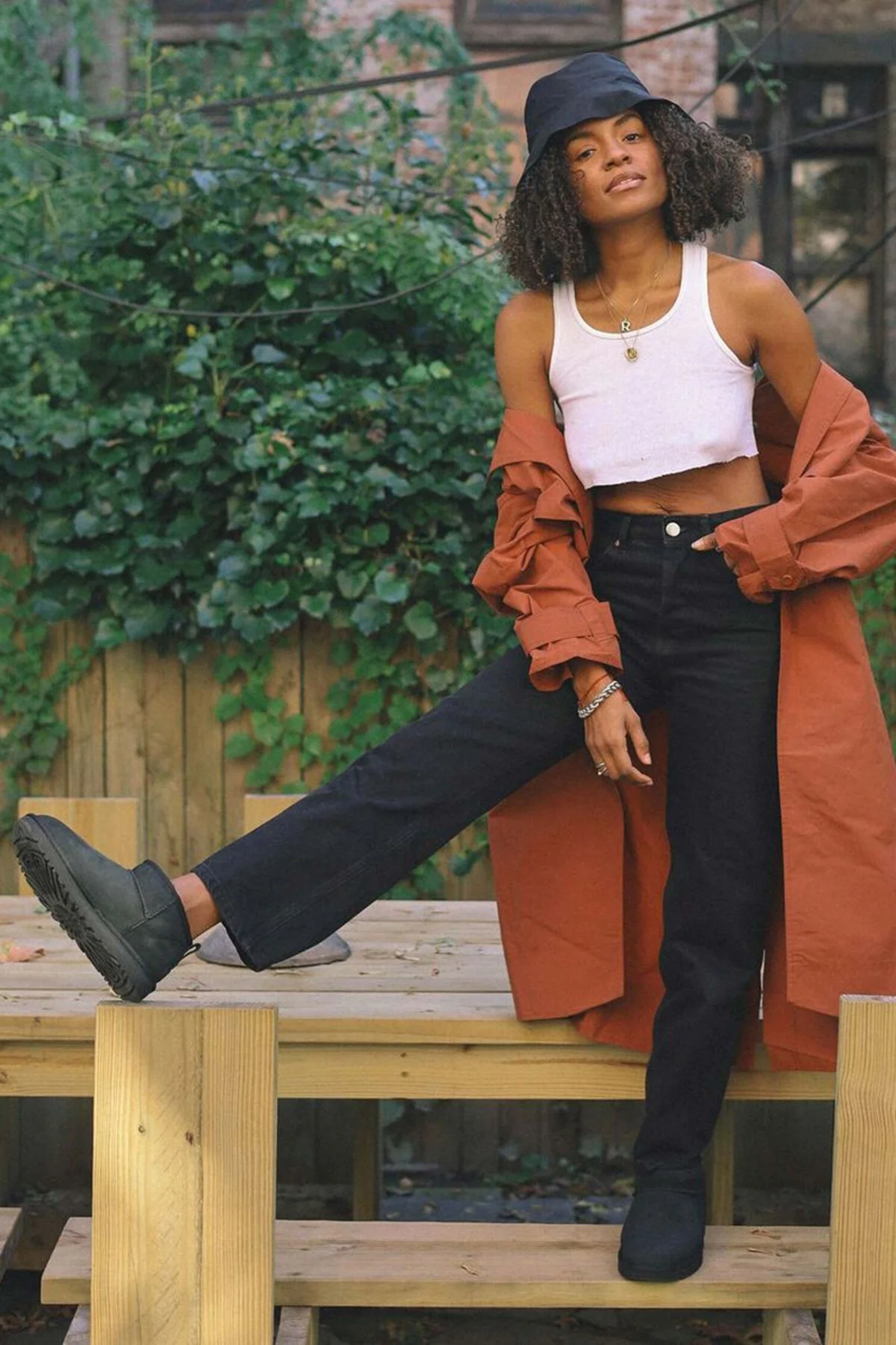 UGG W Classic Hakiki Deri Ultra Mini Bayan Bot 1116109 SİYAH - 4