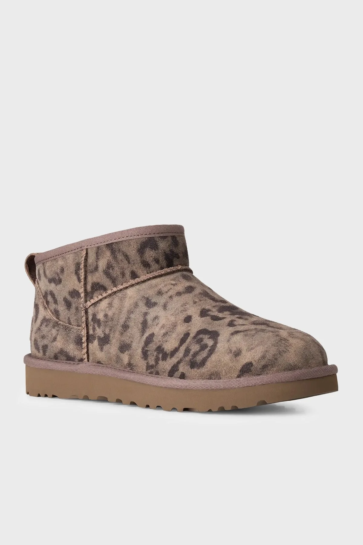 Ugg W Classic Ultra Mini Spotted Benekli Süet Kadın Bot 1180623 Leopar - 2
