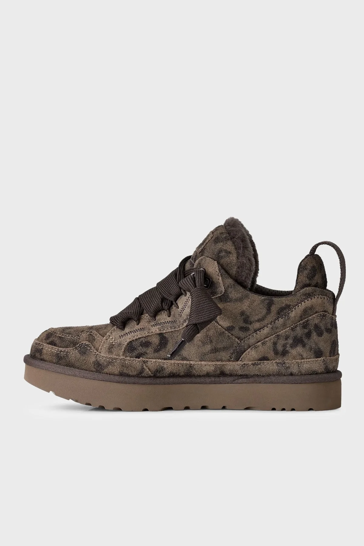 Ugg W Lowmel Spotted Leopar Desenli Süet Sneaker Kadın Ayakkabı 1187485 Kahve - 3