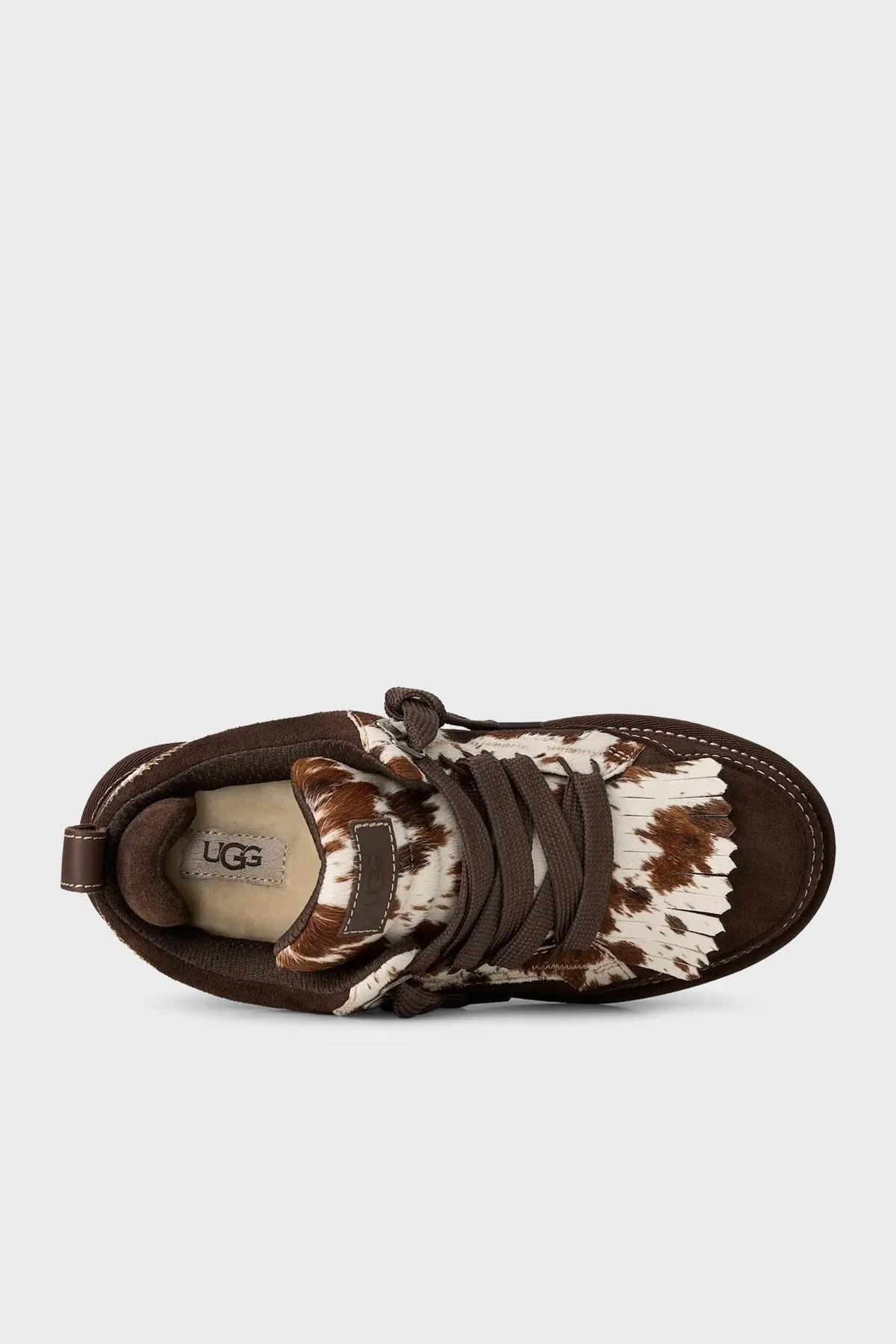 Ugg W Lowmel Western Süet Kalın Taban Sneaker Kadın Ayakkabı 1180311 Koyu kahve - 6
