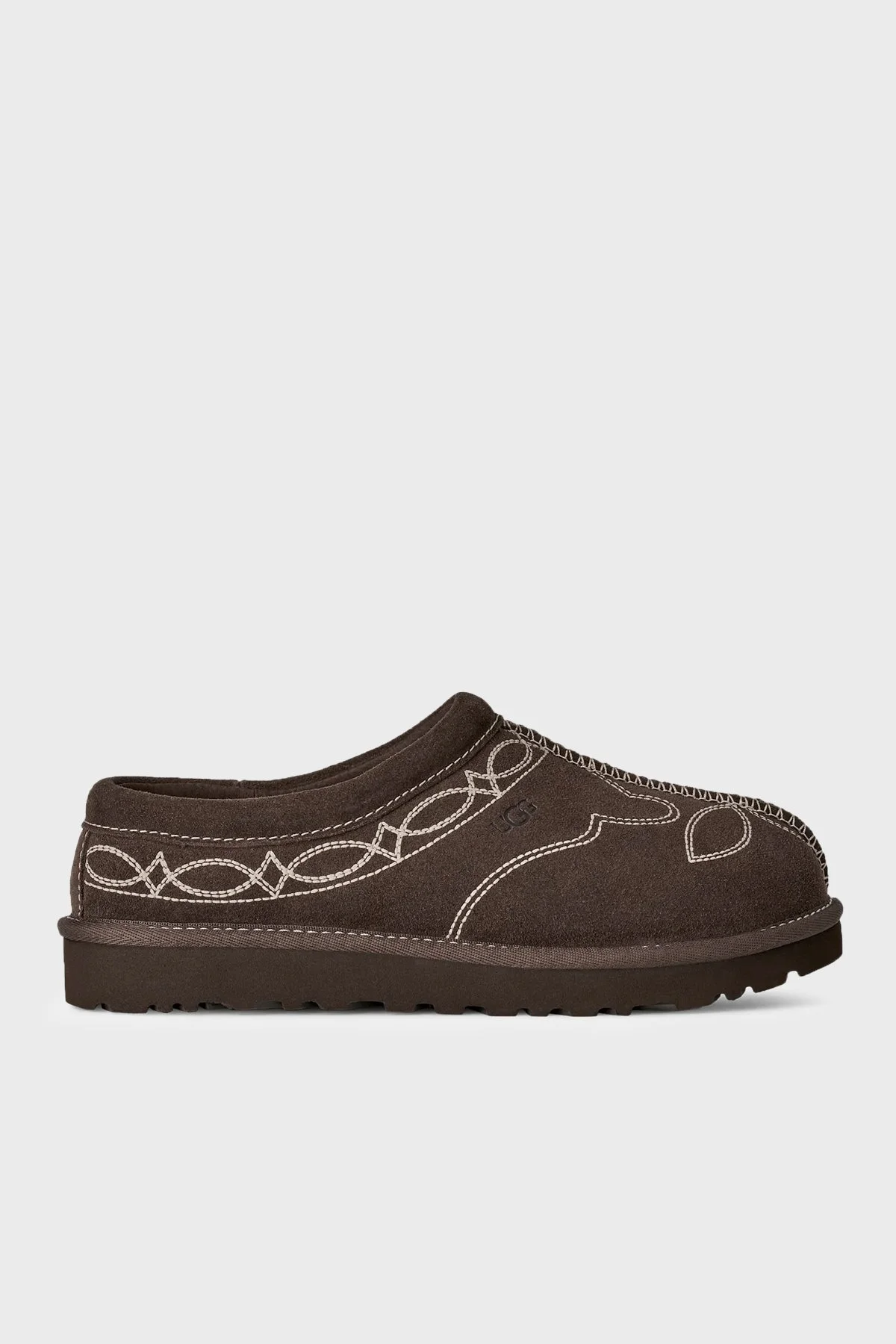 Ugg W Tasman Western Nakışlı Süet Kadın Terlik 1182251 Kahve - 1