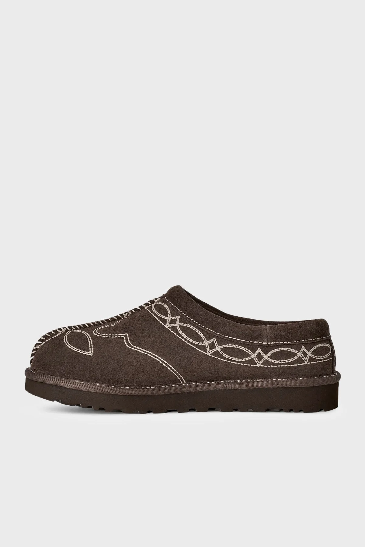Ugg W Tasman Western Nakışlı Süet Kadın Terlik 1182251 Kahve - 2