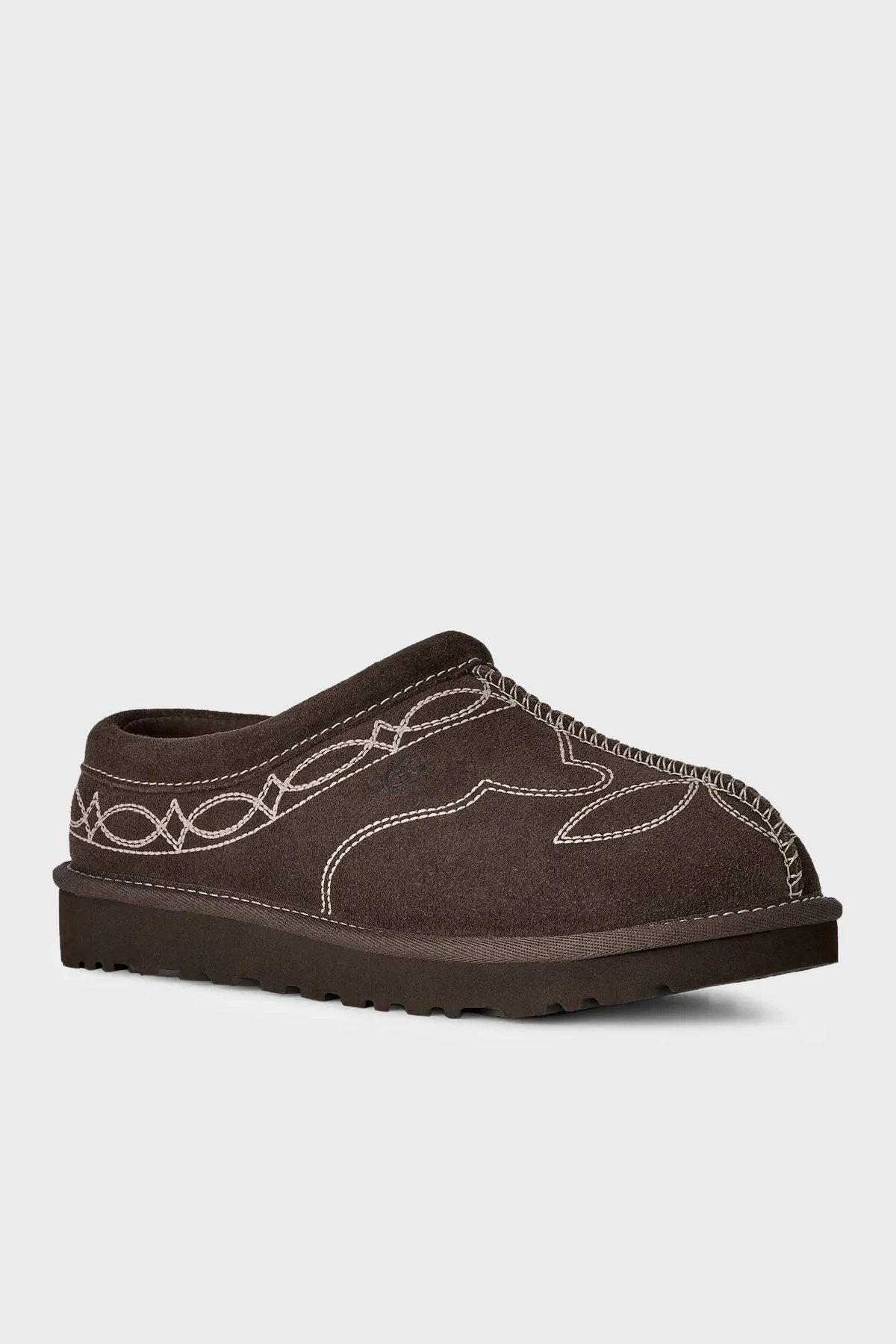 Ugg W Tasman Western Nakışlı Süet Kadın Terlik 1182251 Kahve - 3