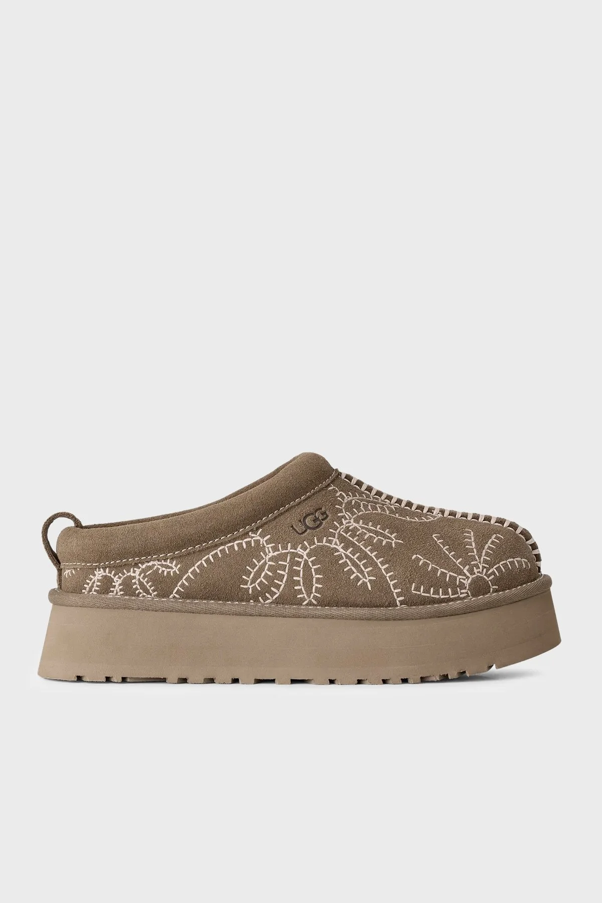 Ugg W Tazz Botanic Nakış Detaylı Süet Kadın Ayakkabı 1180373 Toprak - 1