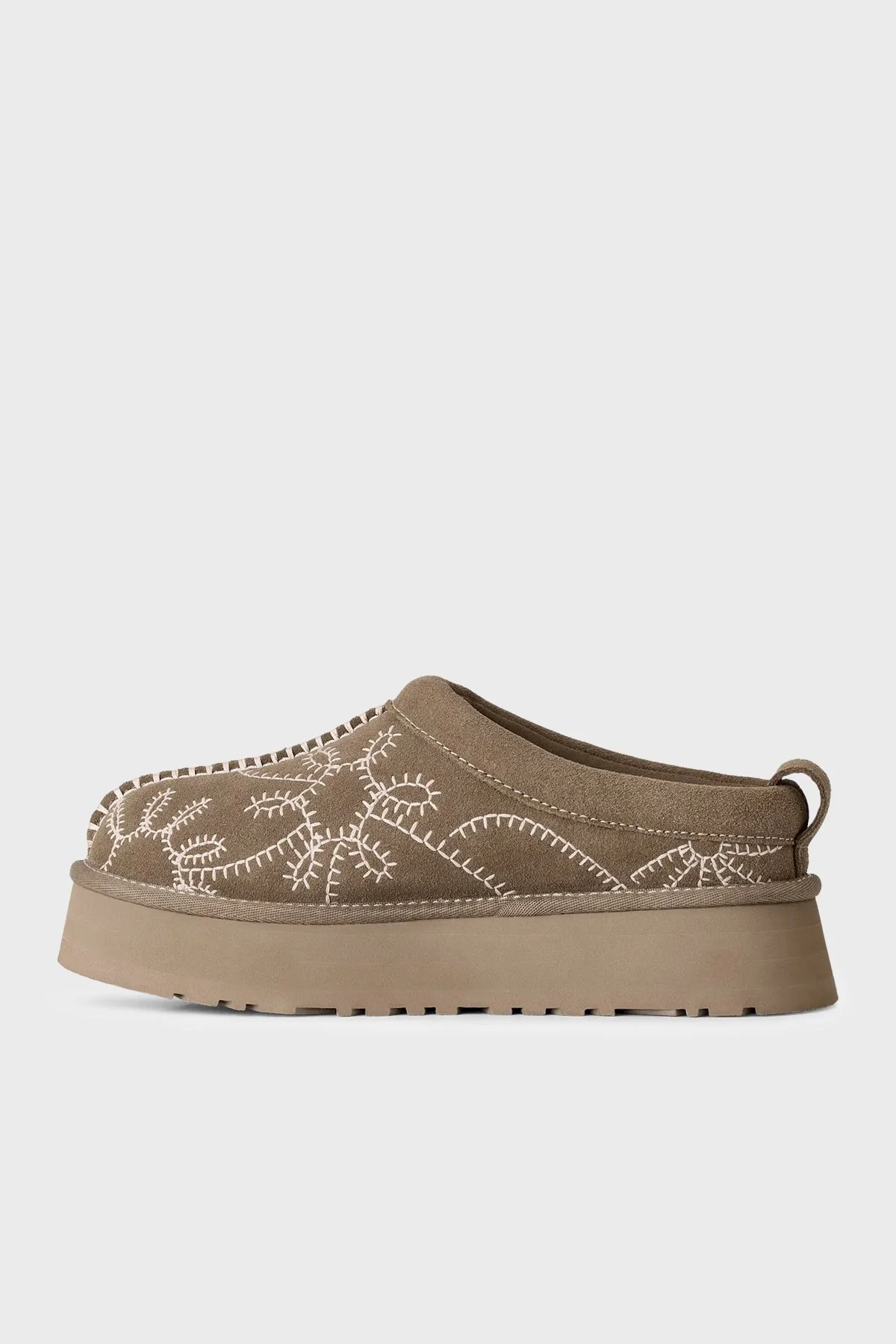 Ugg W Tazz Botanic Nakış Detaylı Süet Kadın Ayakkabı 1180373 Toprak - 3