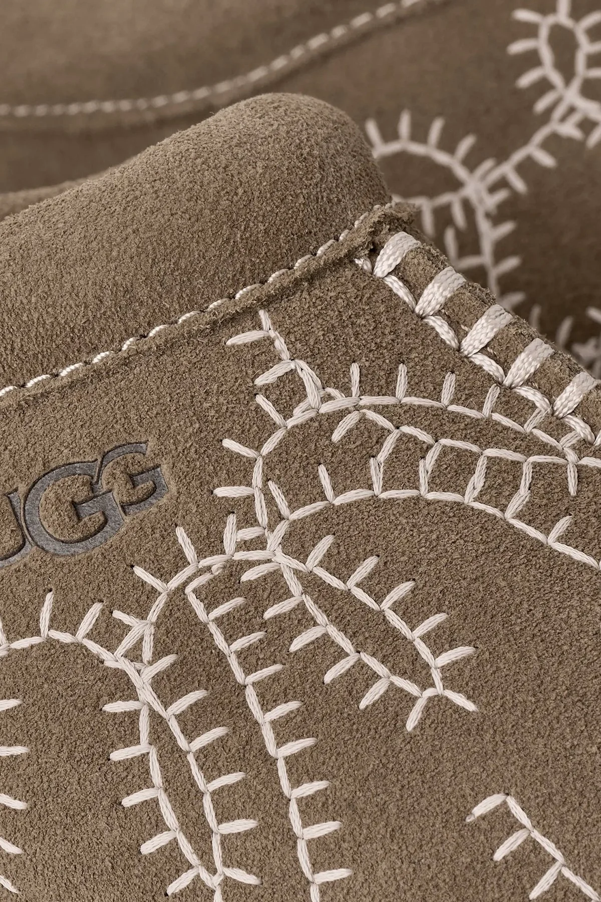 Ugg W Tazz Botanic Nakış Detaylı Süet Kadın Ayakkabı 1180373 Toprak - 5