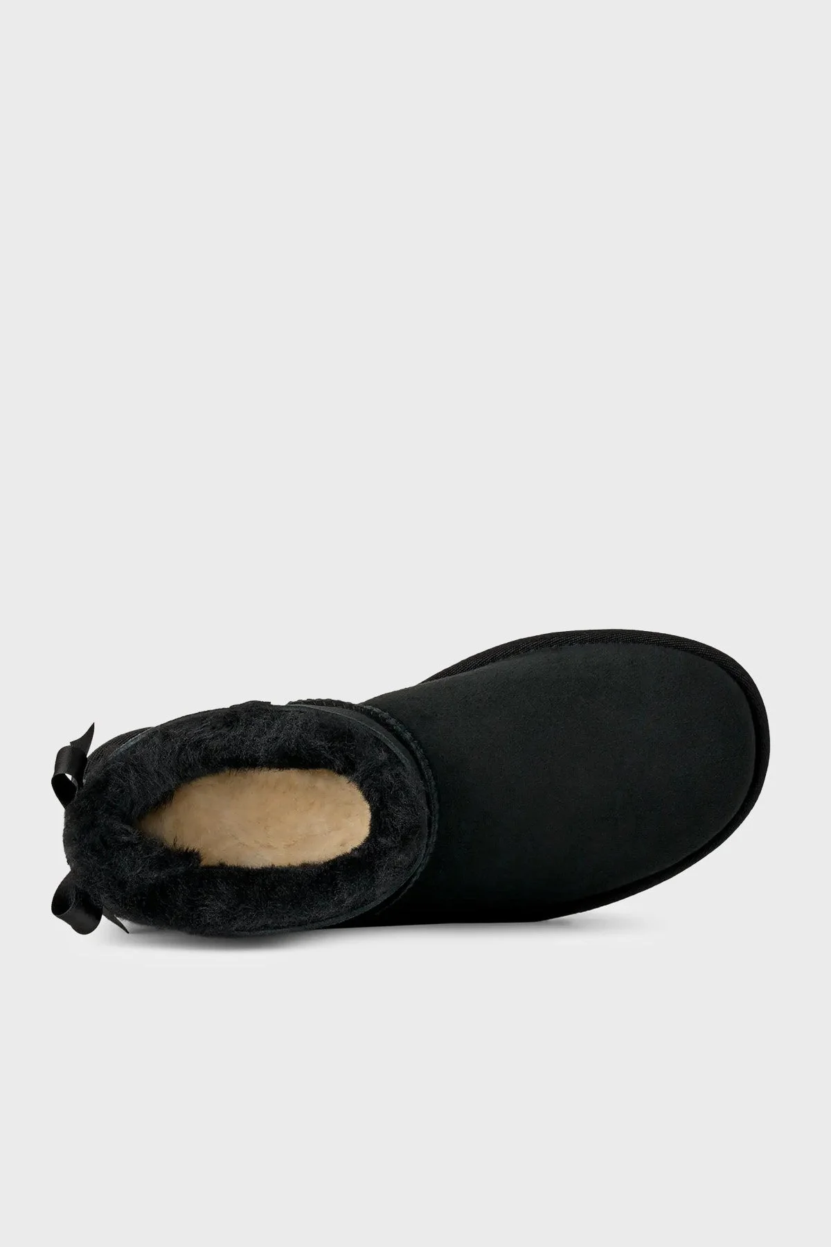 Ugg W Ultra Mini Bailey Bow Fiyonk Detaylı Süet Kadın Bot 1185491 Siyah - 5