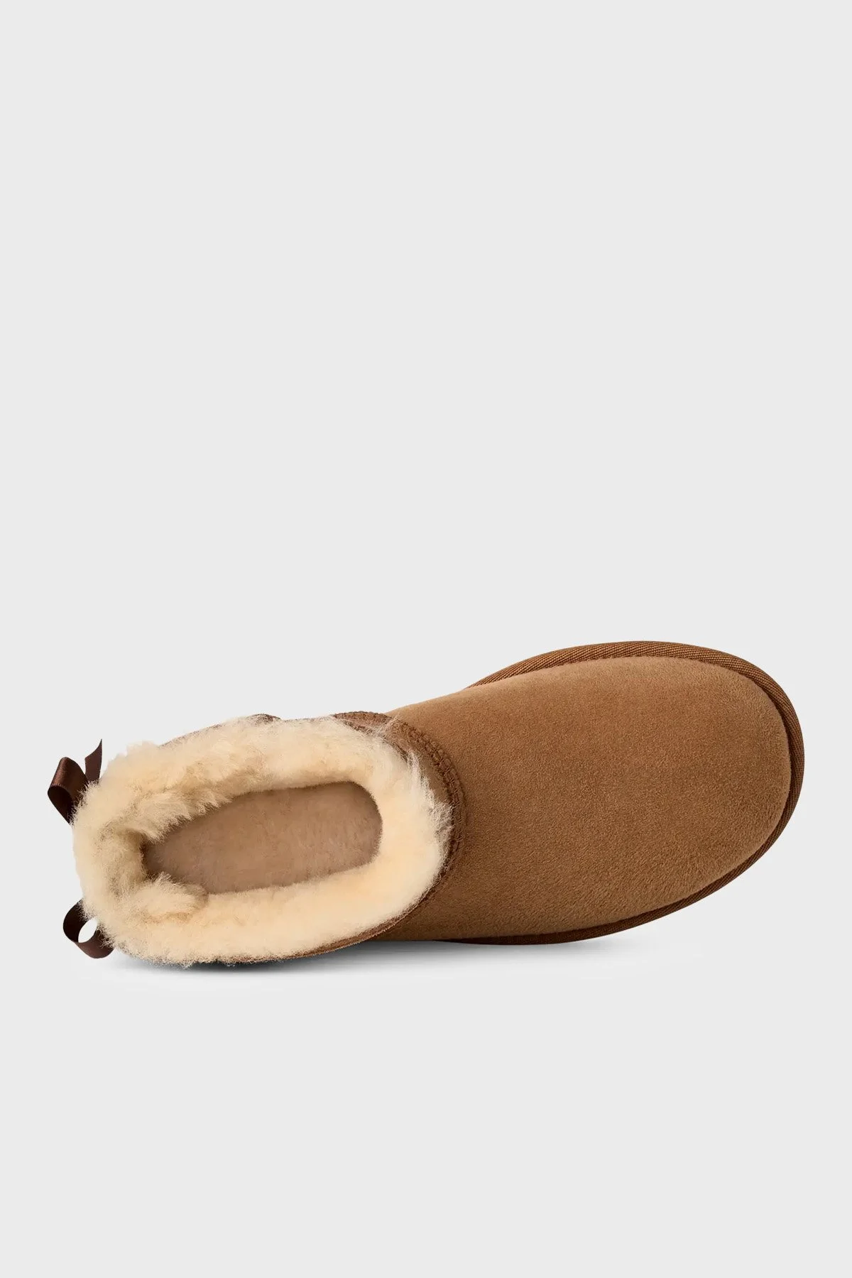 Ugg W Ultra Mini Bailey Bow Fiyonk Detaylı Süet Kadın Bot 1185491 Taba - 6