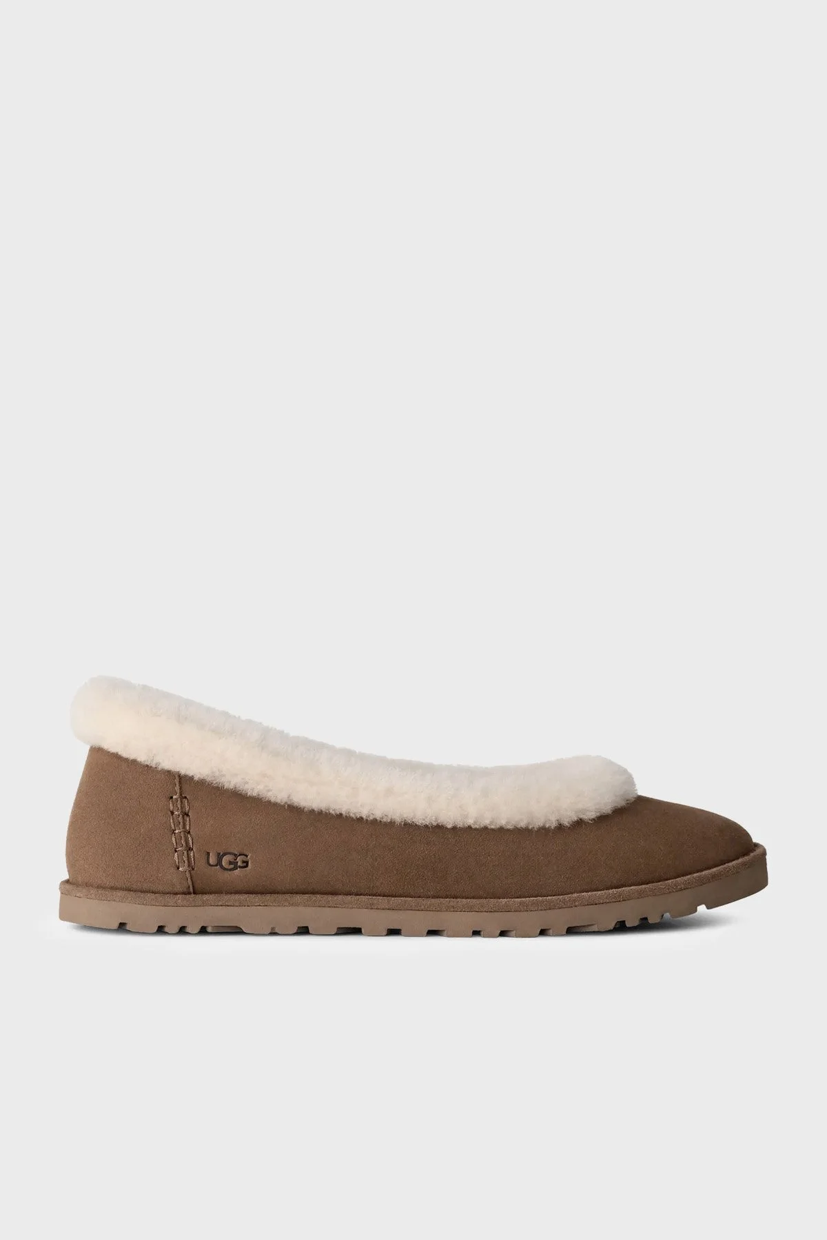 Ugg W Zora Ballet Flat Süet Babet Kadın Ayakkabı 1178111 Taba - 1