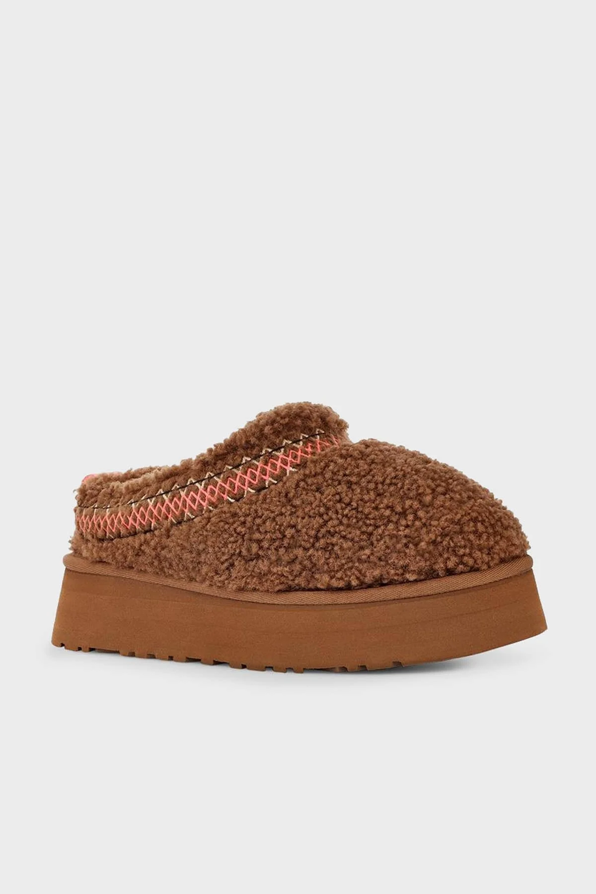 Ugg Yünlü Kalın Tabanlı Hakiki Deri Bayan Terlik 1143976 TABA - 2