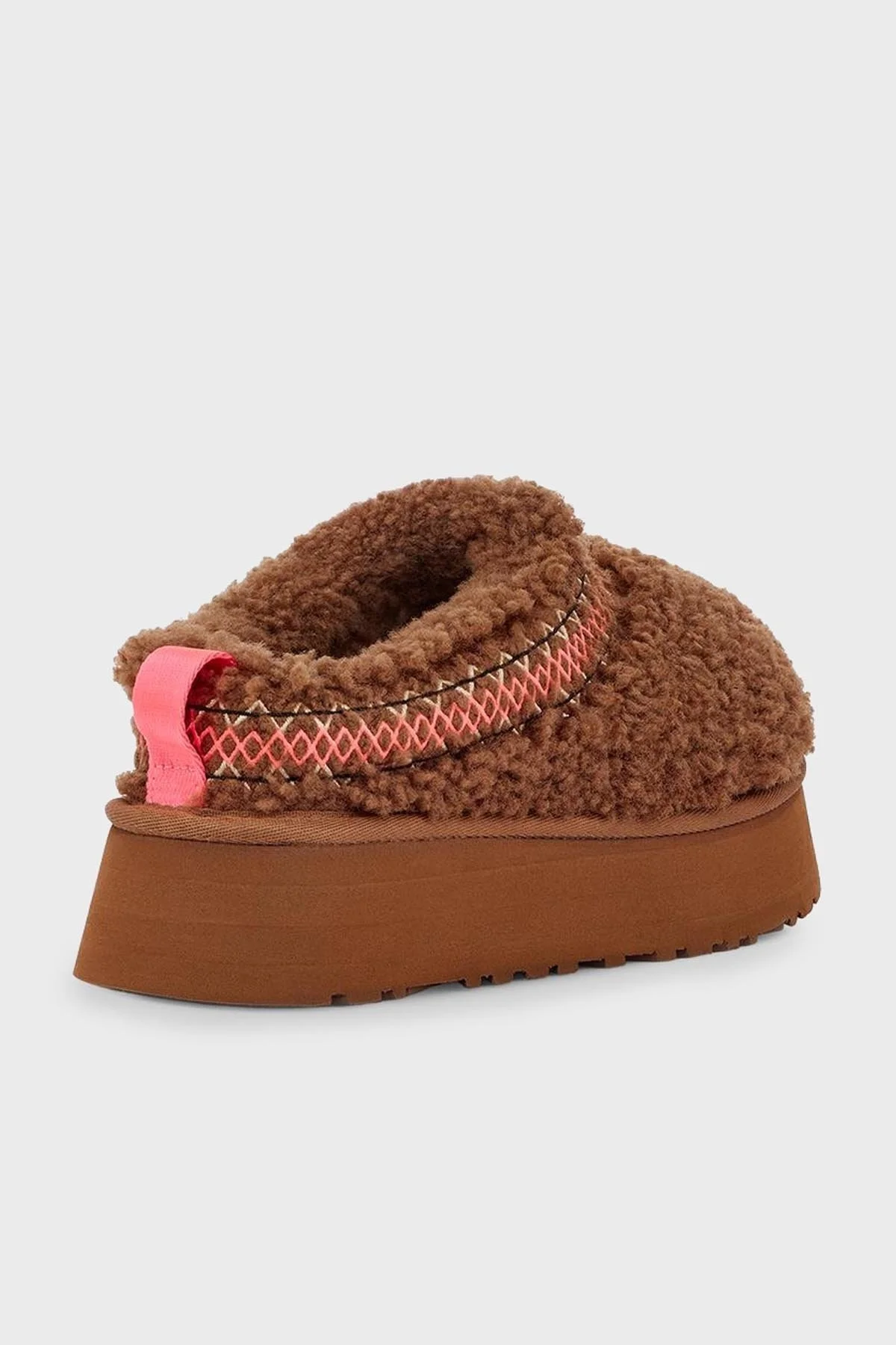 Ugg Yünlü Kalın Tabanlı Hakiki Deri Bayan Terlik 1143976 TABA - 4