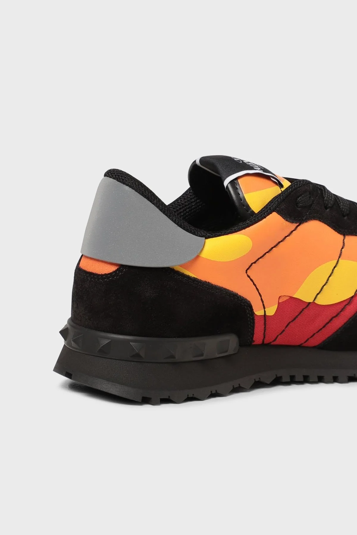 Valentino Garavani Deri Günlük Spor Erkek Ayakkabı WY2S0723GJH F12 SİYAH-ORANJ - 3