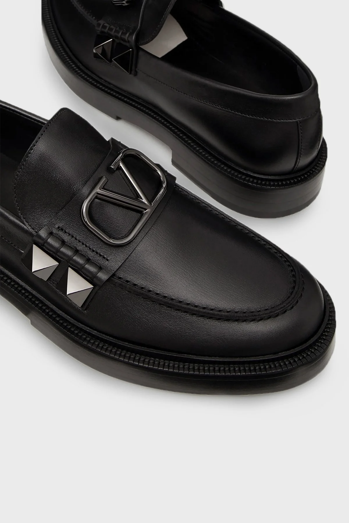 Valentino Garavani Deri Loafer Erkek Ayakkabı 3Y2S0F09VGD 0NO SİYAH - 4