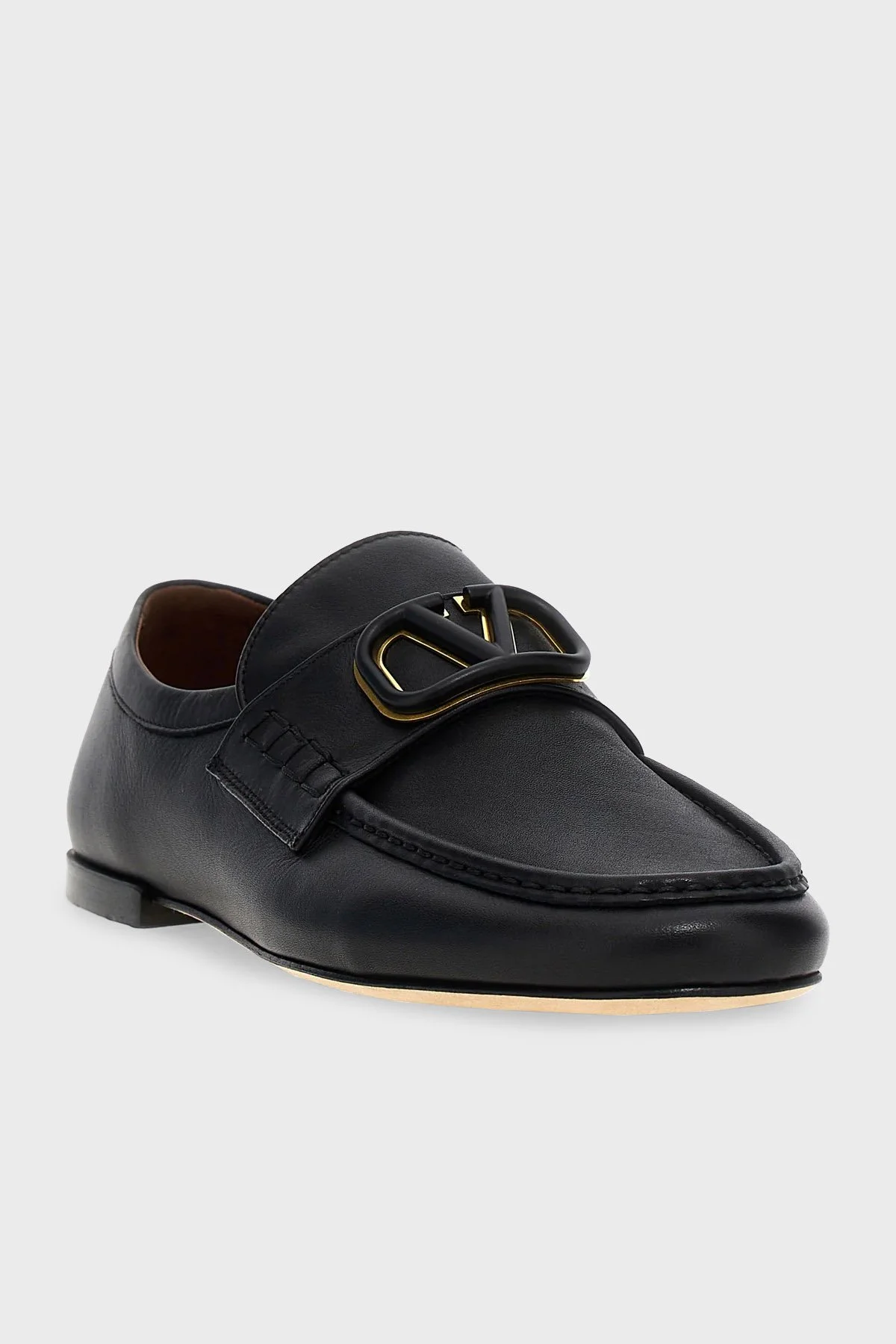 Valentino Garavani Deri Loafer Erkek Ayakkabı 5Y2S0H80 DQF 0NO SİYAH - 2