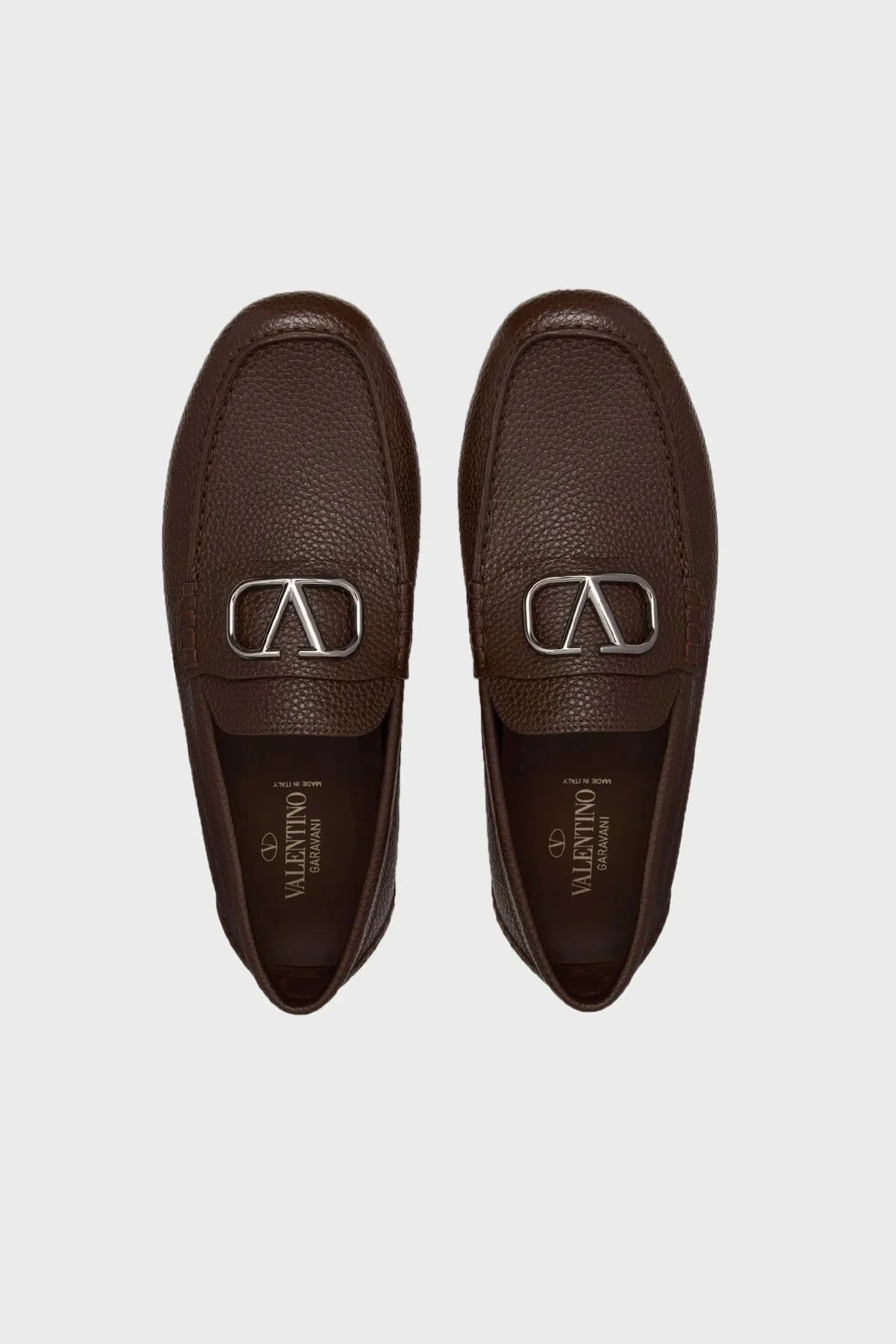 Valentino Garavani Deri Makosen Erkek Ayakkabı 4Y2S0G30BNT KG8 KAHVE - 4