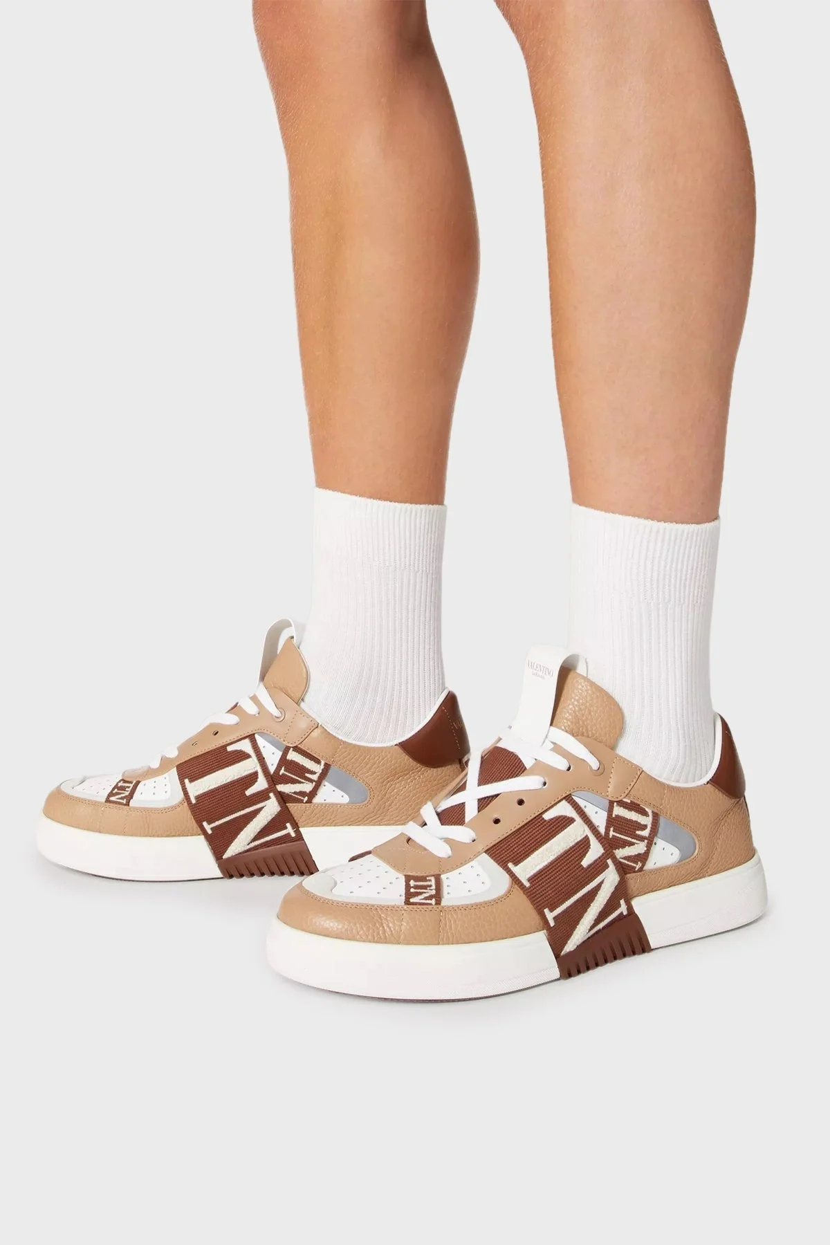 Valentino Garavani Deri Sneaker Erkek Ayakkabı 2Y2S0C58CSP 74K KAHVE - 2