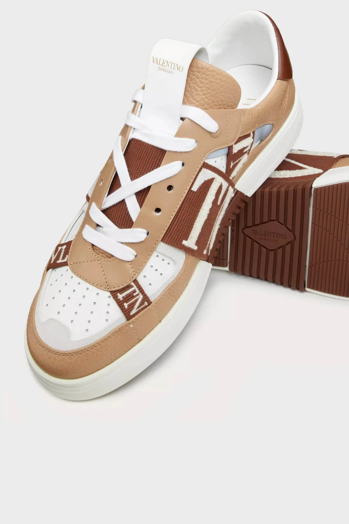 Valentino Garavani Deri Sneaker Erkek Ayakkabı 2Y2S0C58CSP 74K KAHVE - 3