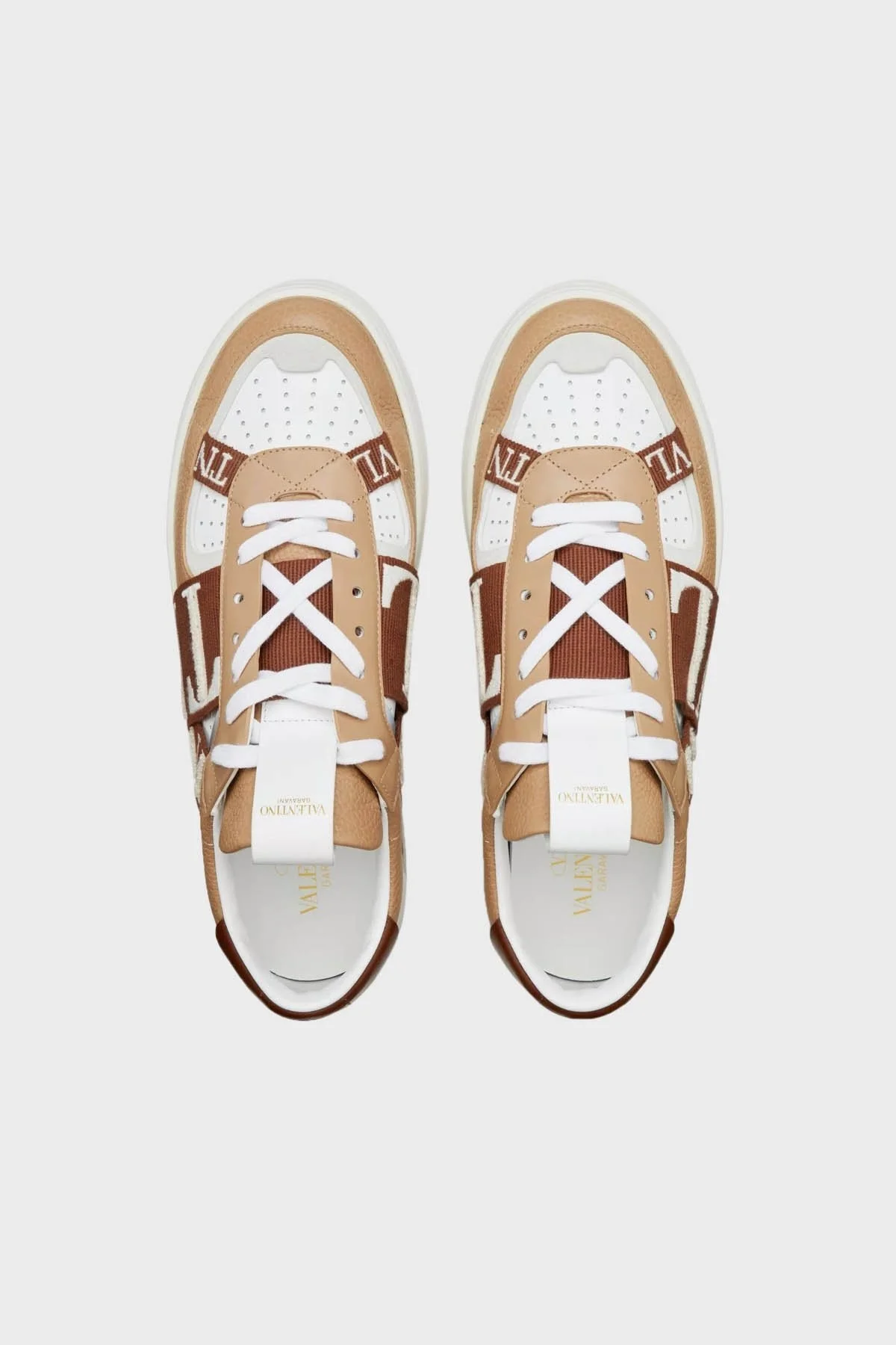 Valentino Garavani Deri Sneaker Erkek Ayakkabı 2Y2S0C58CSP 74K KAHVE - 4