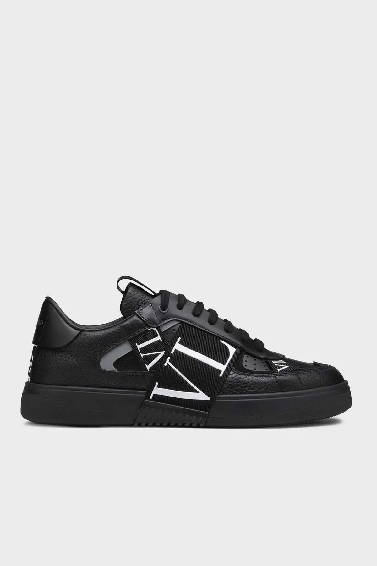 Valentino Garavani Deri Sneaker Erkek Ayakkabı 3Y2S0C58WRQ 0NO SİYAH - 1