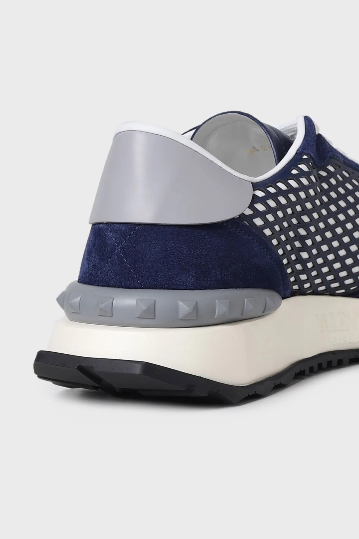 Valentino Garavani Deri Süet Sneaker Erkek Ayakkabı 2Y2S0F28VEN 75S LACİVERT - 7