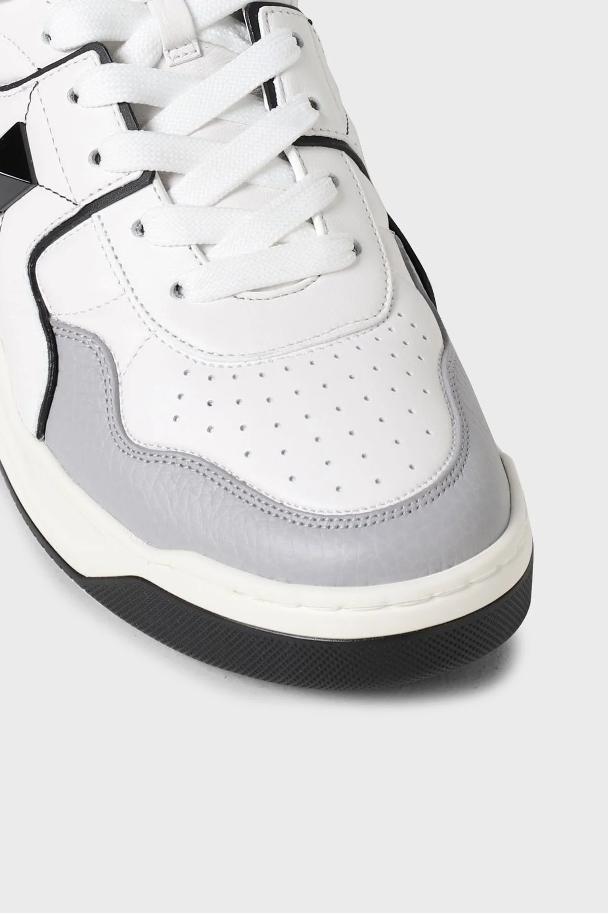 Valentino Garavani Hakiki Deri Bilekli Sneaker Erkek Ayakkabı XY2S0E63NWN 0N2 BEYAZ - 3