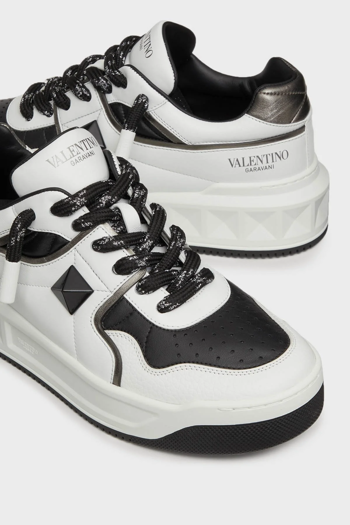 Valentino Garavani Hakiki Deri Sneaker Erkek Ayakkabı 2Y2S0G37WRI 6S0 BEYAZ - 5