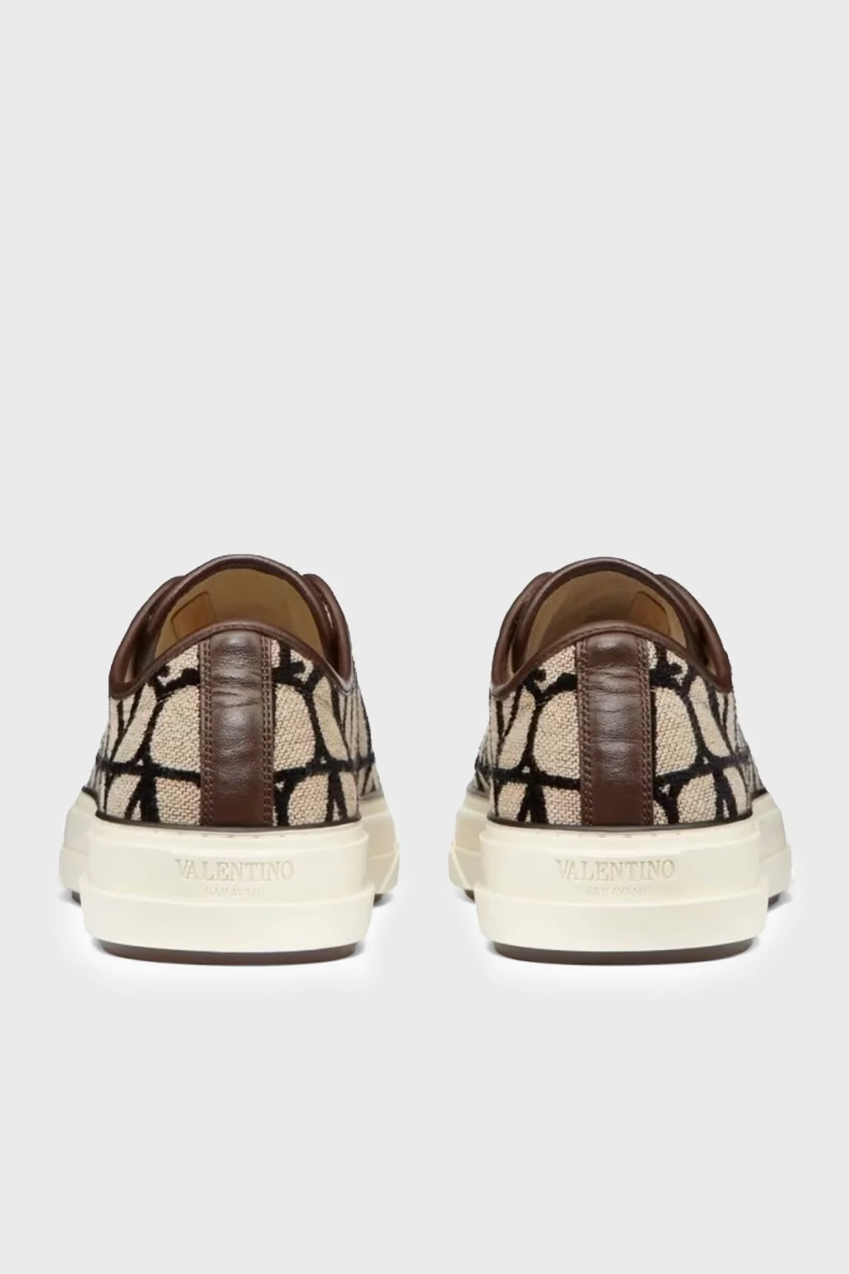 Valentino Garavani Hakiki Deri Sneaker Erkek Ayakkabı 5Y2S0H02RWC 6ZN BEJ - 4