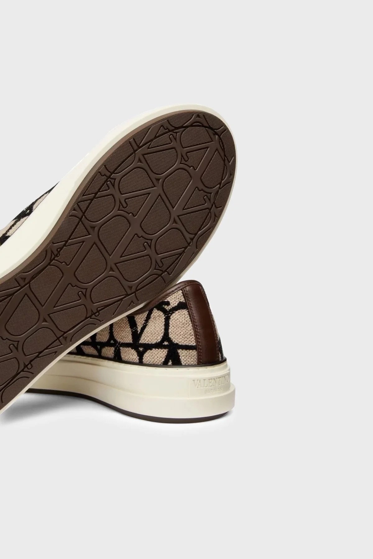 Valentino Garavani Hakiki Deri Sneaker Erkek Ayakkabı 5Y2S0H02RWC 6ZN BEJ - 5