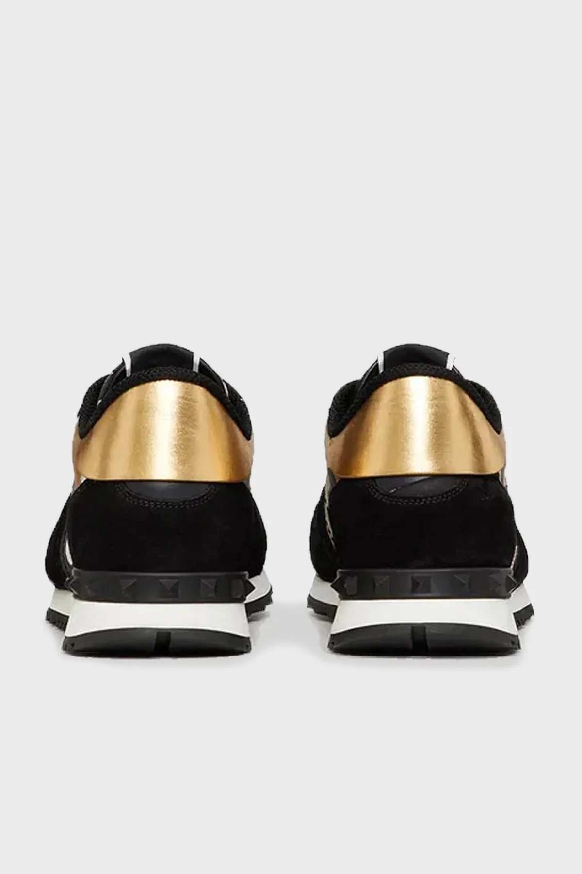 Valentino Garavani Hakiki Deri Sneaker Erkek Ayakkabı WY0S0723GYE GG1 SİYAH-GOLD - 5