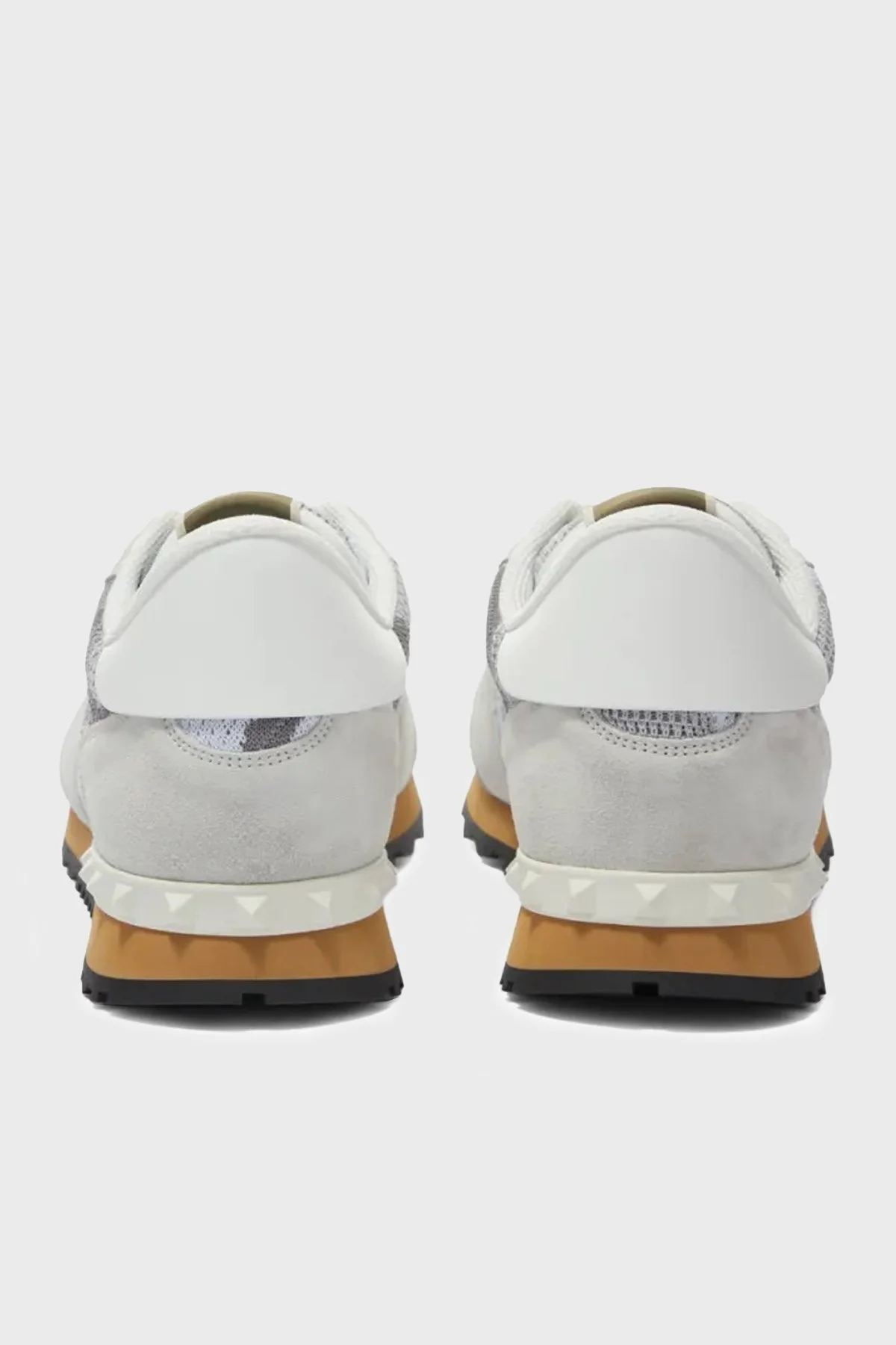 Valentino Garavani Hakiki Deri Sneaker Erkek Ayakkabı XY0S0723QRK 52X GRİ - 4