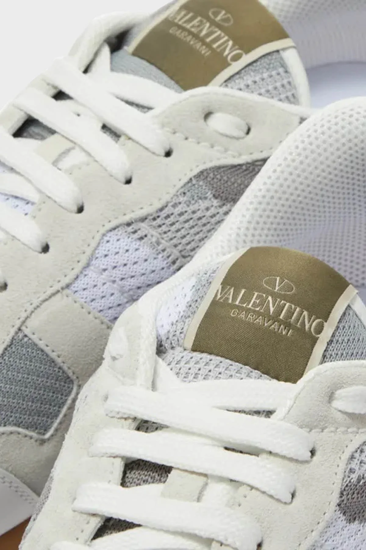 Valentino Garavani Hakiki Deri Sneaker Erkek Ayakkabı XY0S0723QRK 52X GRİ - 5
