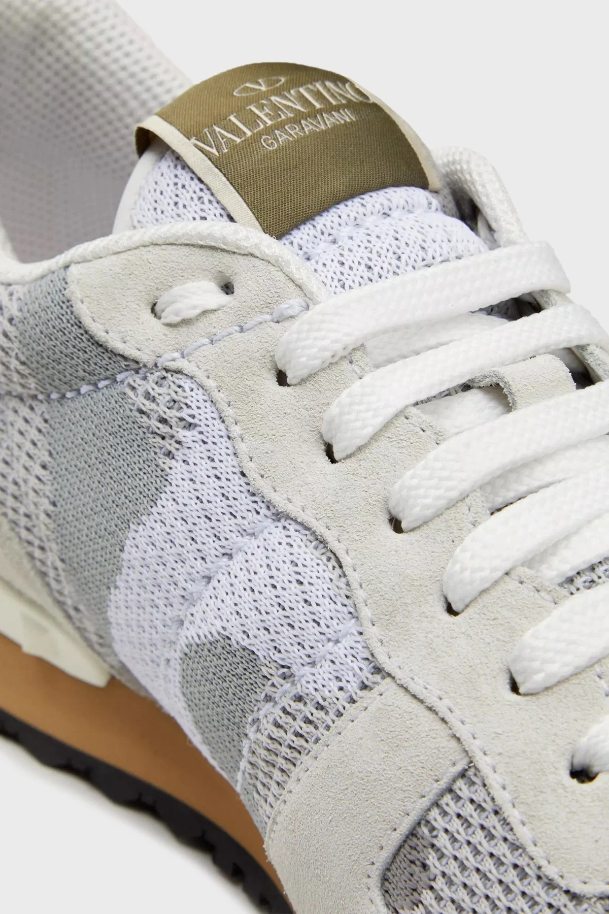 Valentino Garavani Hakiki Deri Sneaker Erkek Ayakkabı XY2S0723QRK 52X GRİ - 3