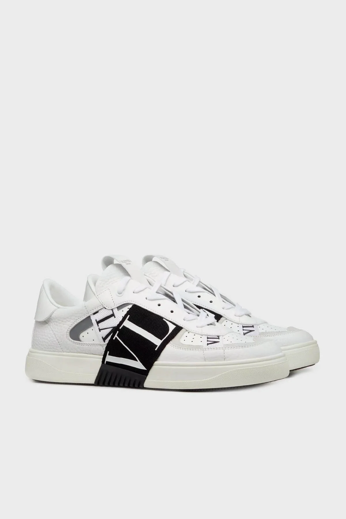 Valentino Garavani Logolu Deri Sneaker Erkek Ayakkabı 4Y2S0C58WRQ 24P BEYAZ - 6
