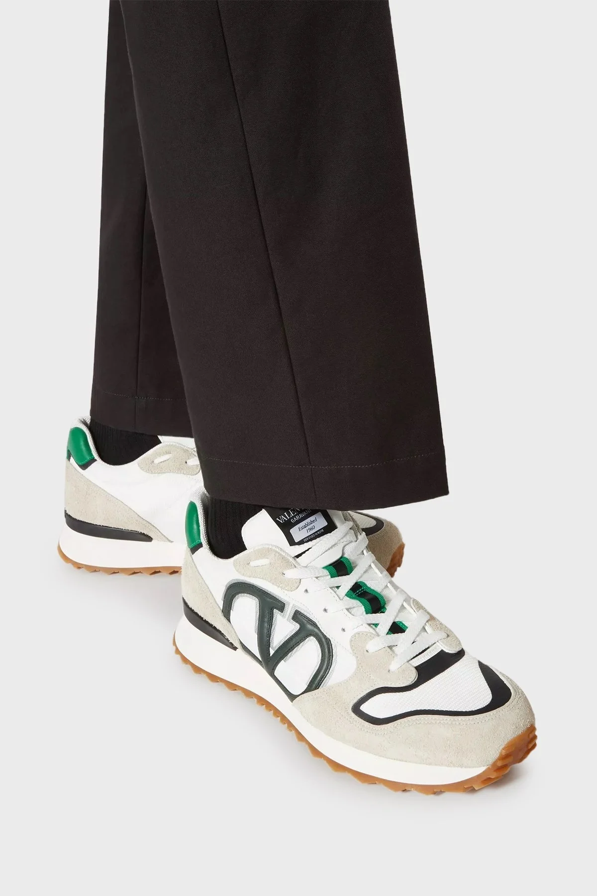 Valentino Garavani Logolu Hakiki Deri Sneaker Erkek Ayakkabı 4Y2S0H17TAE MJP BEYAZ - 2