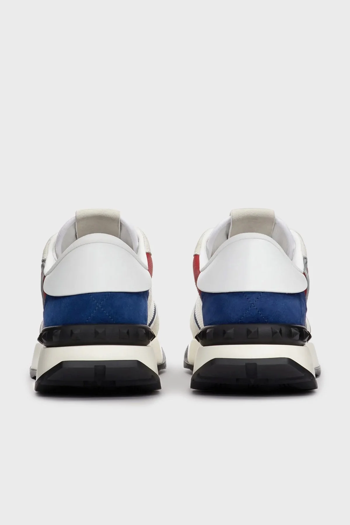 Valentino Garavani Süet Spor Erkek Ayakkabı 1Y2S0F28SAS7DC BEYAZ-GRİ - 4