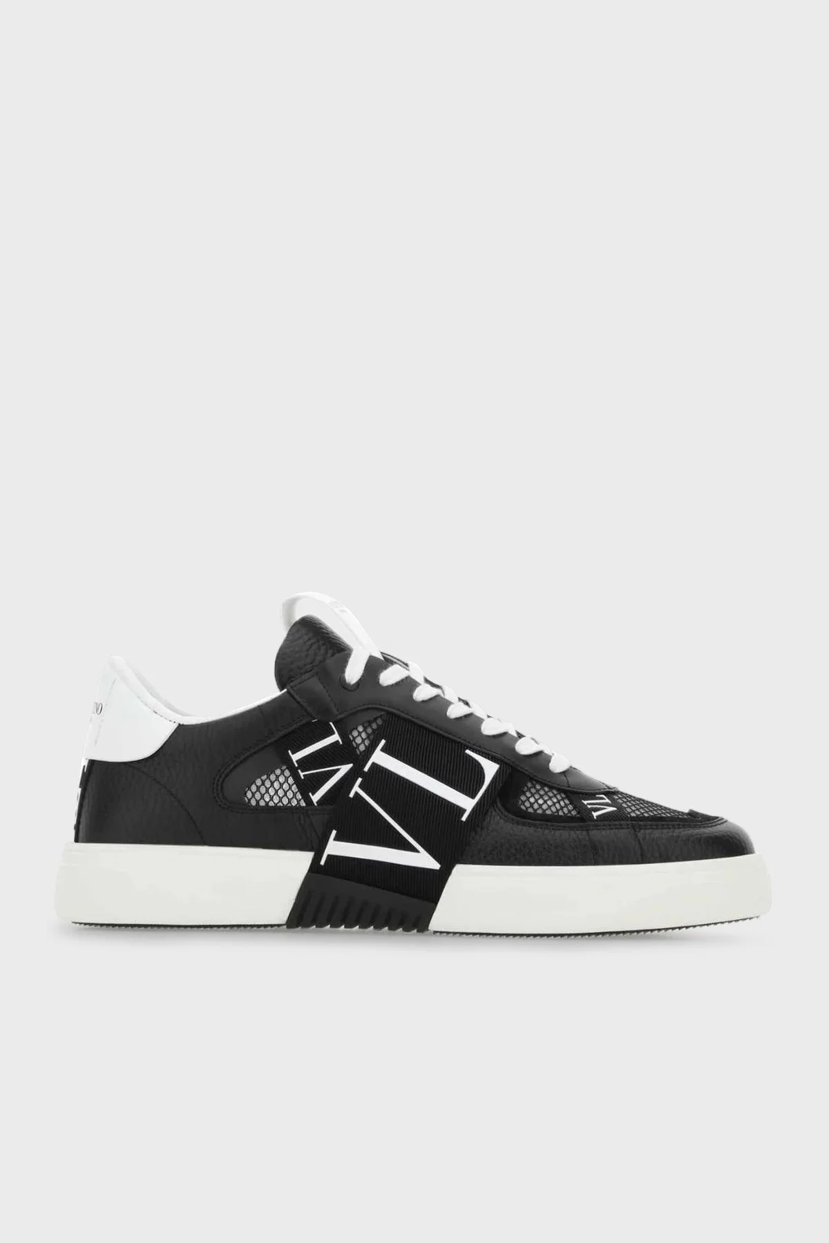 Valentino Garavani Logolu Hakiki Deri Erkek Ayakkabı 2Y2S0C58SWF 0NI SİYAH-BEYAZ - 1