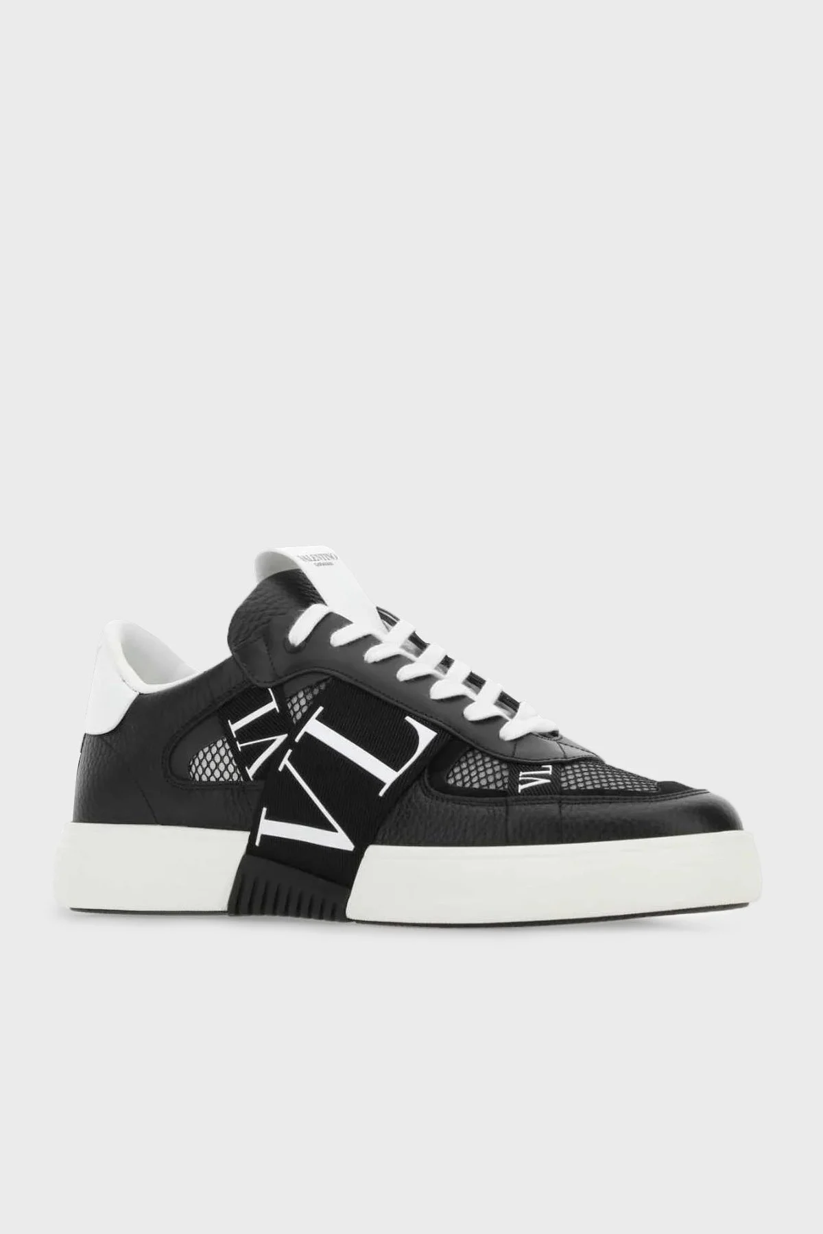 Valentino Garavani Logolu Hakiki Deri Erkek Ayakkabı 2Y2S0C58SWF 0NI SİYAH-BEYAZ - 3