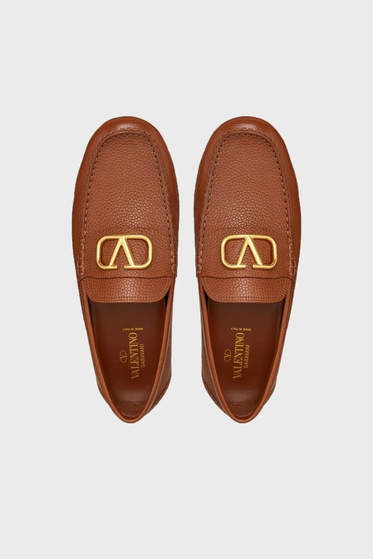 Valentino Garavani Logolu Hakiki Deri Loafer Erkek Ayakkabı 2Y2S0G30YST L94 TABA - 7