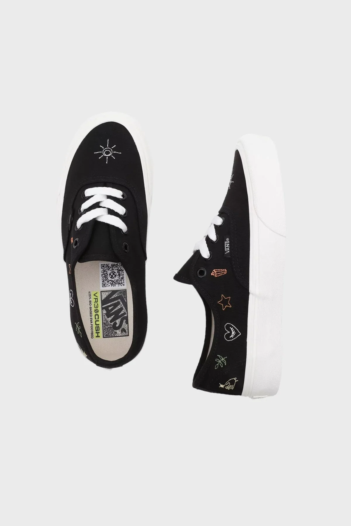 Vans Authentic VR3 Sneaker Bayan Ayakkabı VN0005UDBM81 SİYAH-BEYAZ - 4