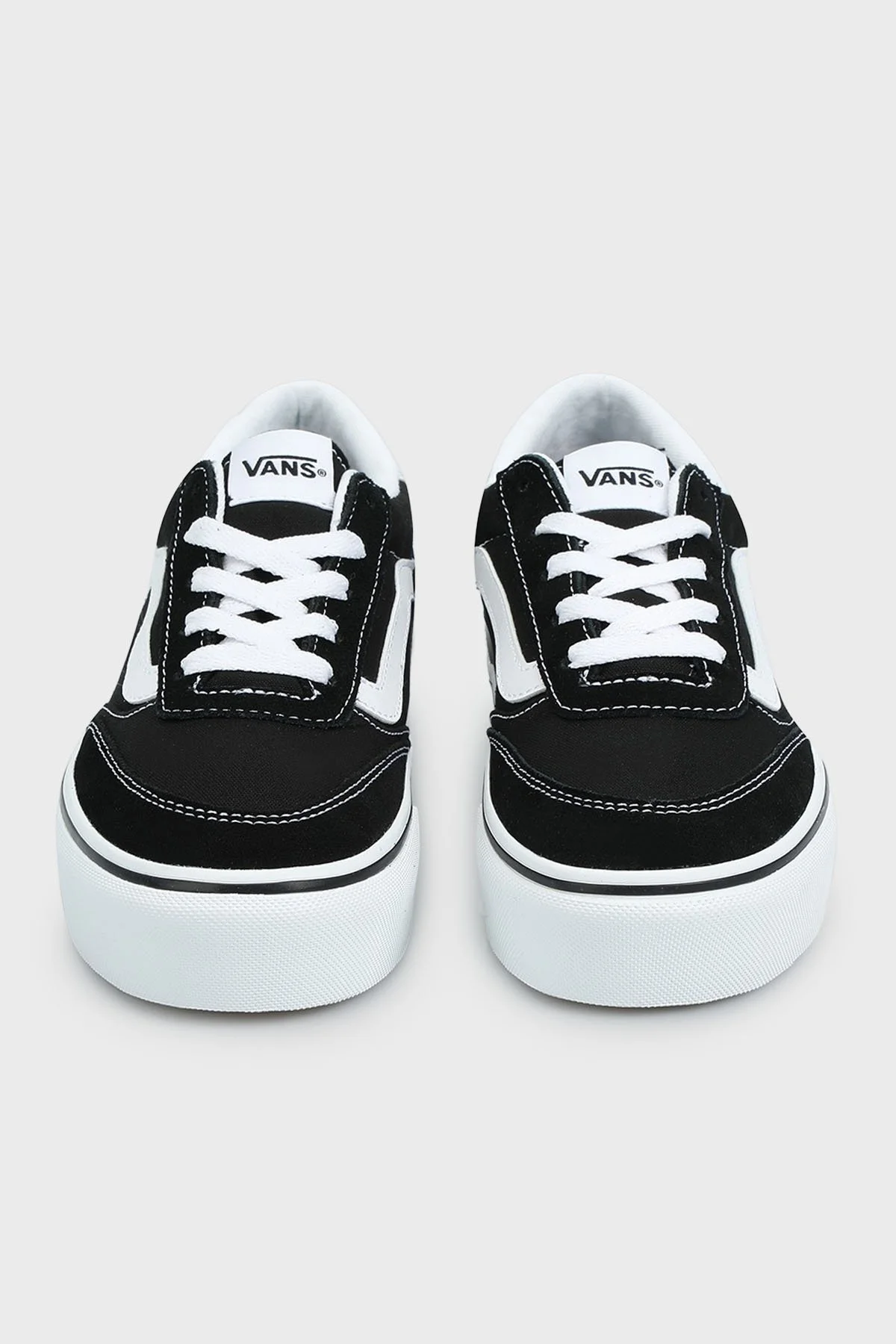 Vans Brooklyn LS Platform Süet Logolu Casual Kadın Ayakkabı VN000DC4BA21 SİYAH-BEYAZ - 3