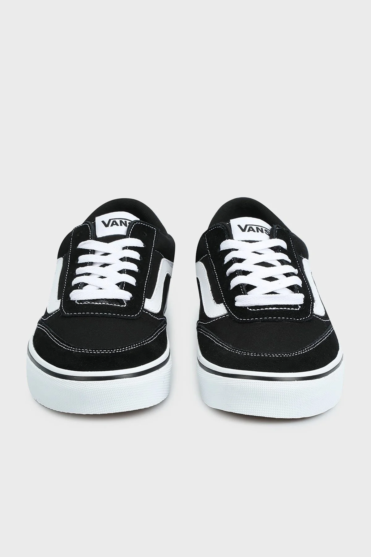 Vans Brooklyn LS Süet Logolu Casual Erkek Ayakkabı VN000D7QBA21 SİYAH-BEYAZ - 3
