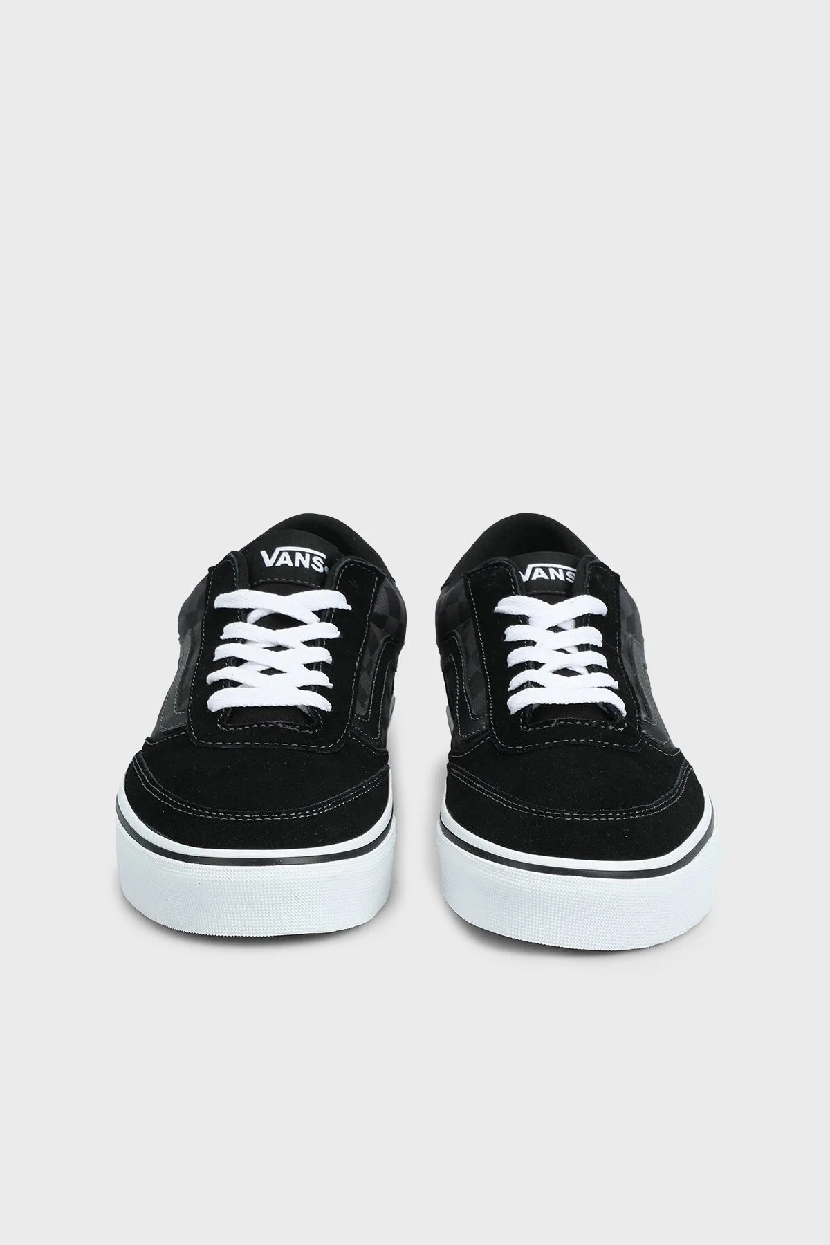 Vans Brooklyn LS Süet Sneaker Erkek Ayakkabı VN000D7QKOU1 SİYAH-GRİ - 3