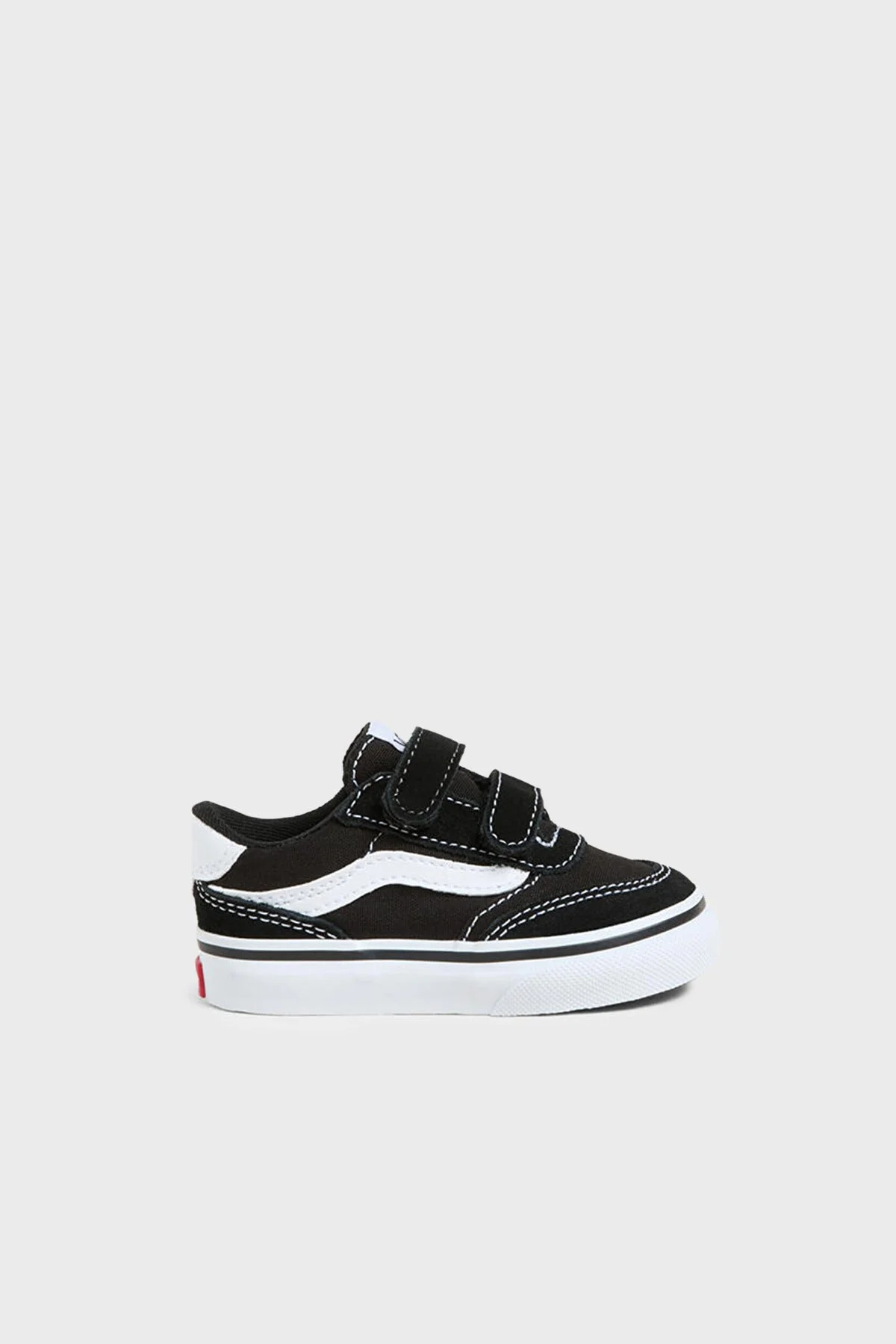 Vans Brooklyn LS V Cırt Cırtlı Sneaker Unisex Çocuk Ayakkabı VN000D7XBA21 SİYAH-BEYAZ - 1