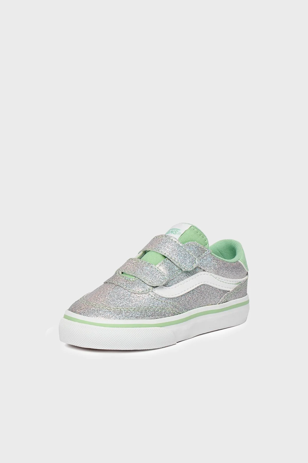 Vans Brooklyn LS V Logolu Cırt Cırtlı Sneaker Unisex Çocuk Ayakkabı VN000D7XEMK1 YEŞİL - 4