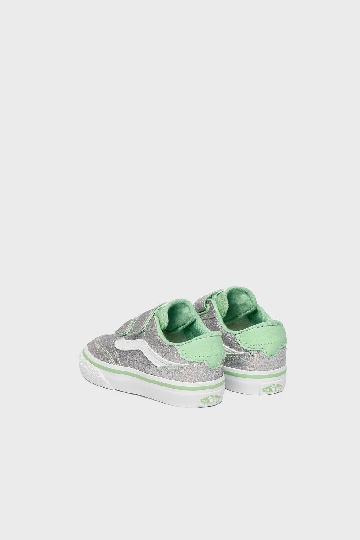 Vans Brooklyn LS V Logolu Cırt Cırtlı Sneaker Unisex Çocuk Ayakkabı VN000D7XEMK1 YEŞİL - 5