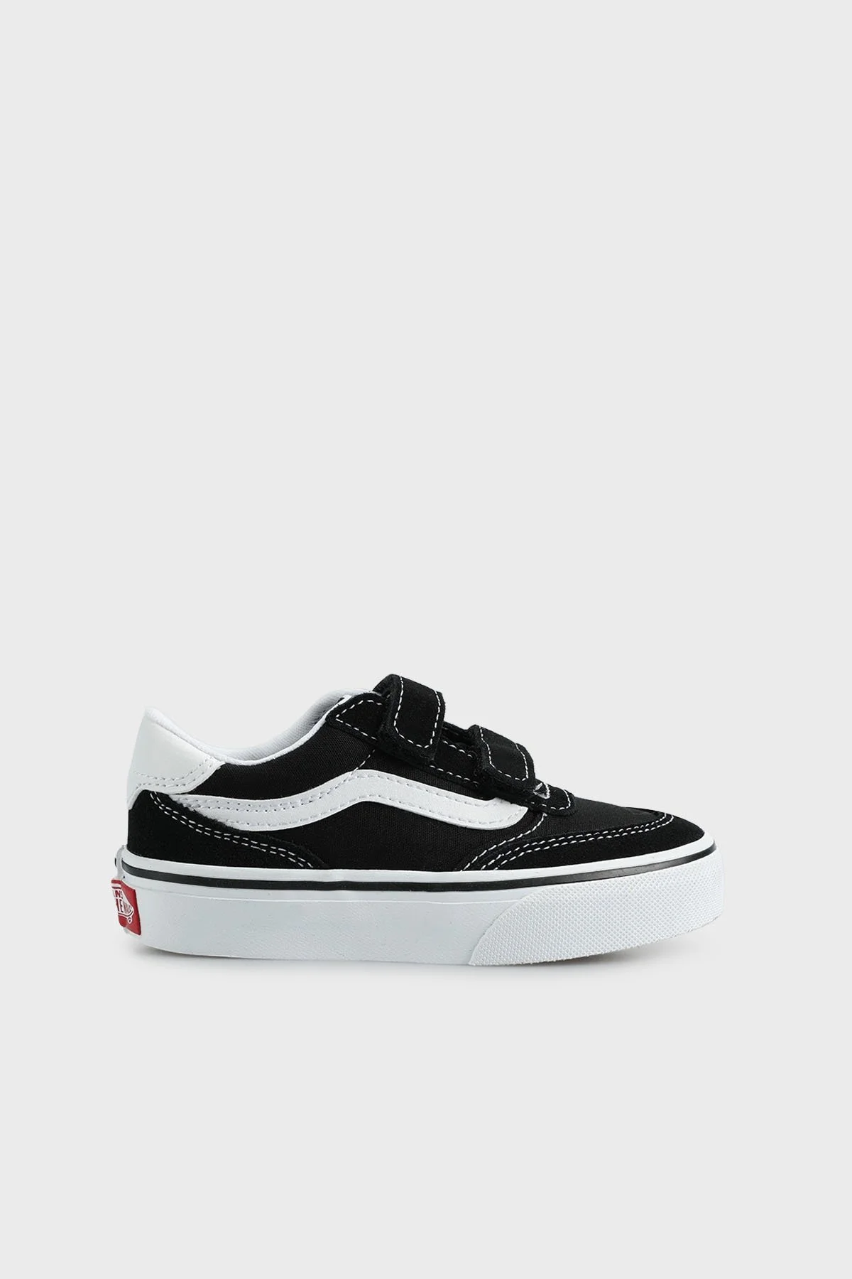 Vans Brooklyn LS V Süet Logolu Casual Unisex Çocuk Ayakkabı VN000DBRBA21 SİYAH-BEYAZ - 1