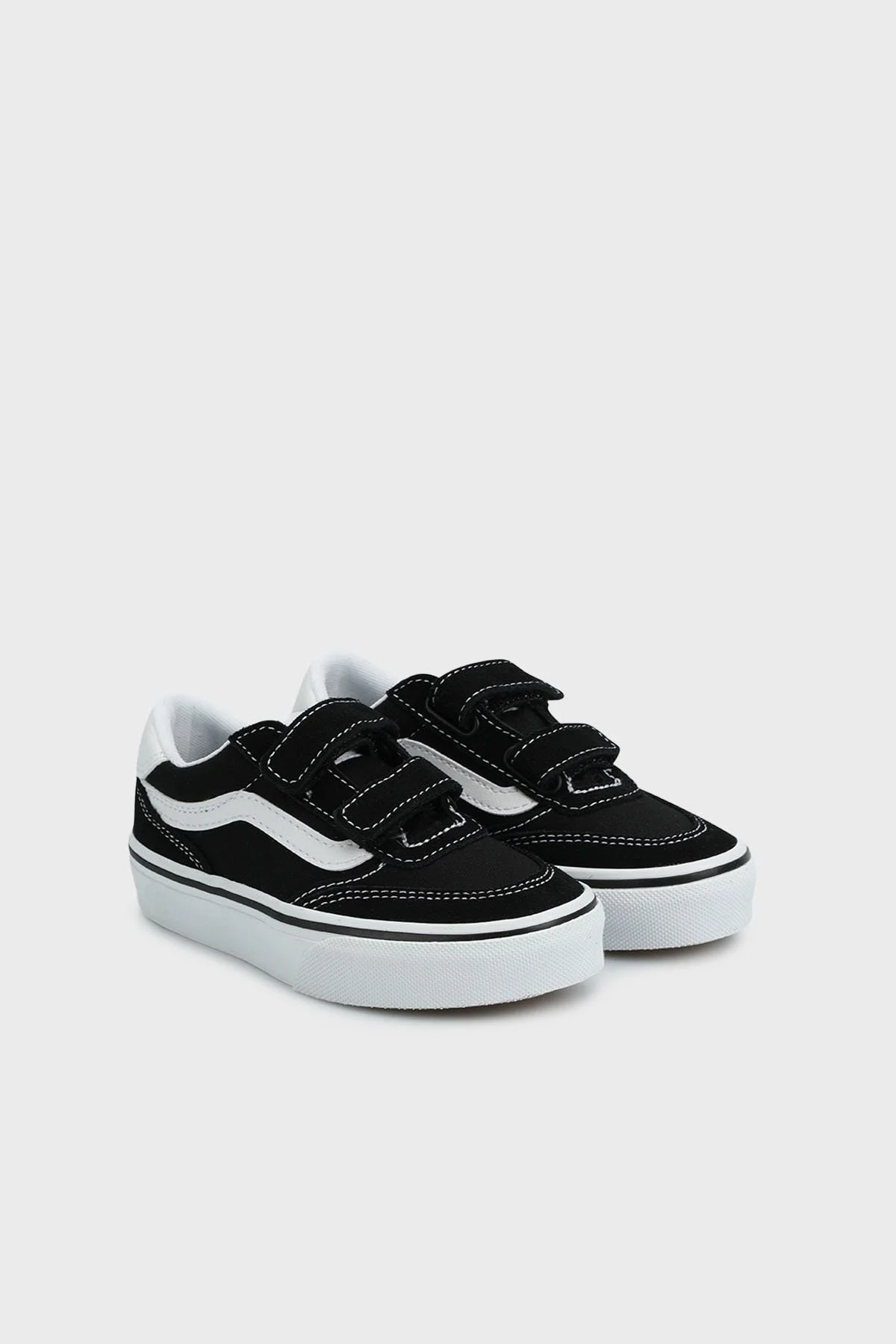 Vans Brooklyn LS V Süet Logolu Casual Unisex Çocuk Ayakkabı VN000DBRBA21 SİYAH-BEYAZ - 2